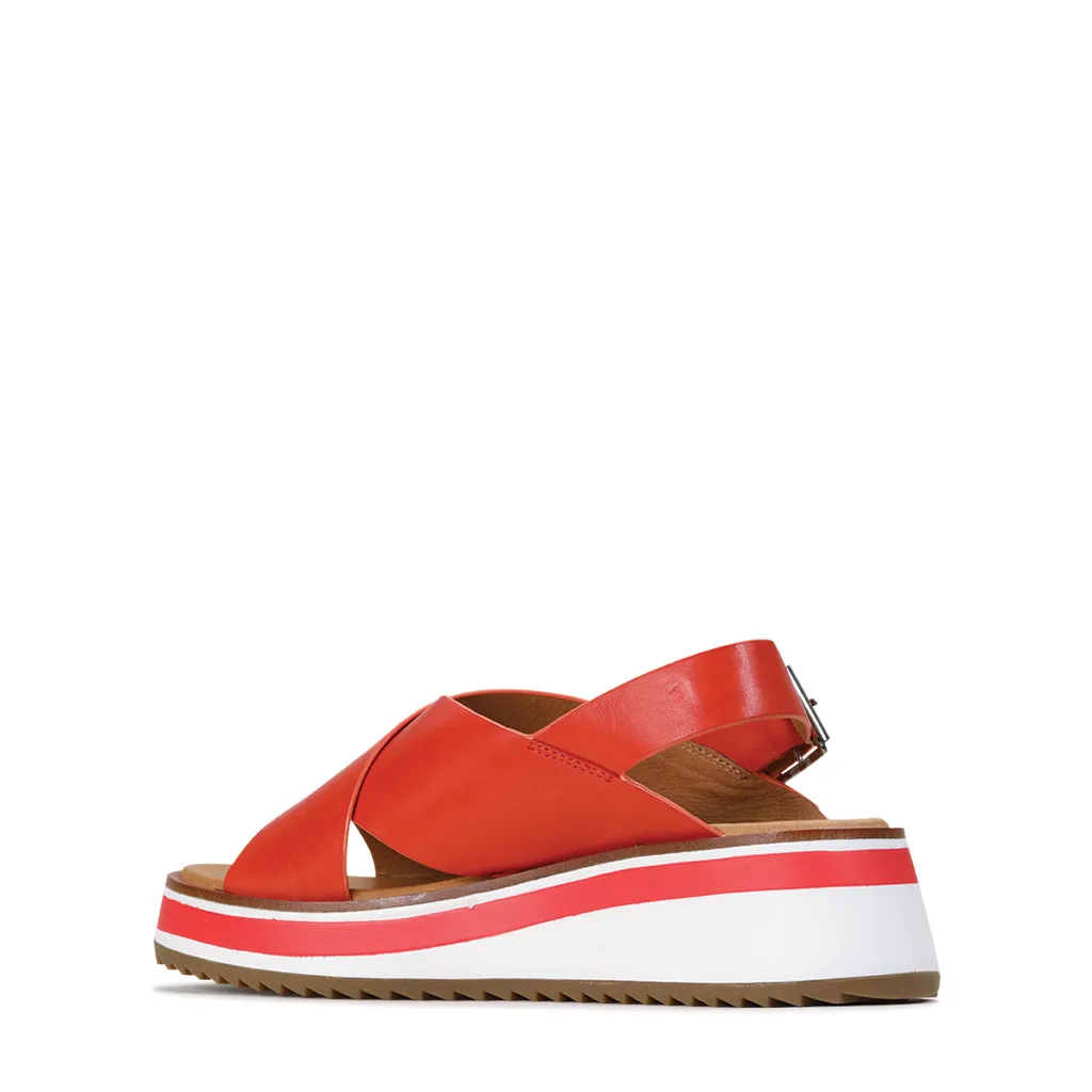 SPORTER LEATHER WEDGE SANDAL