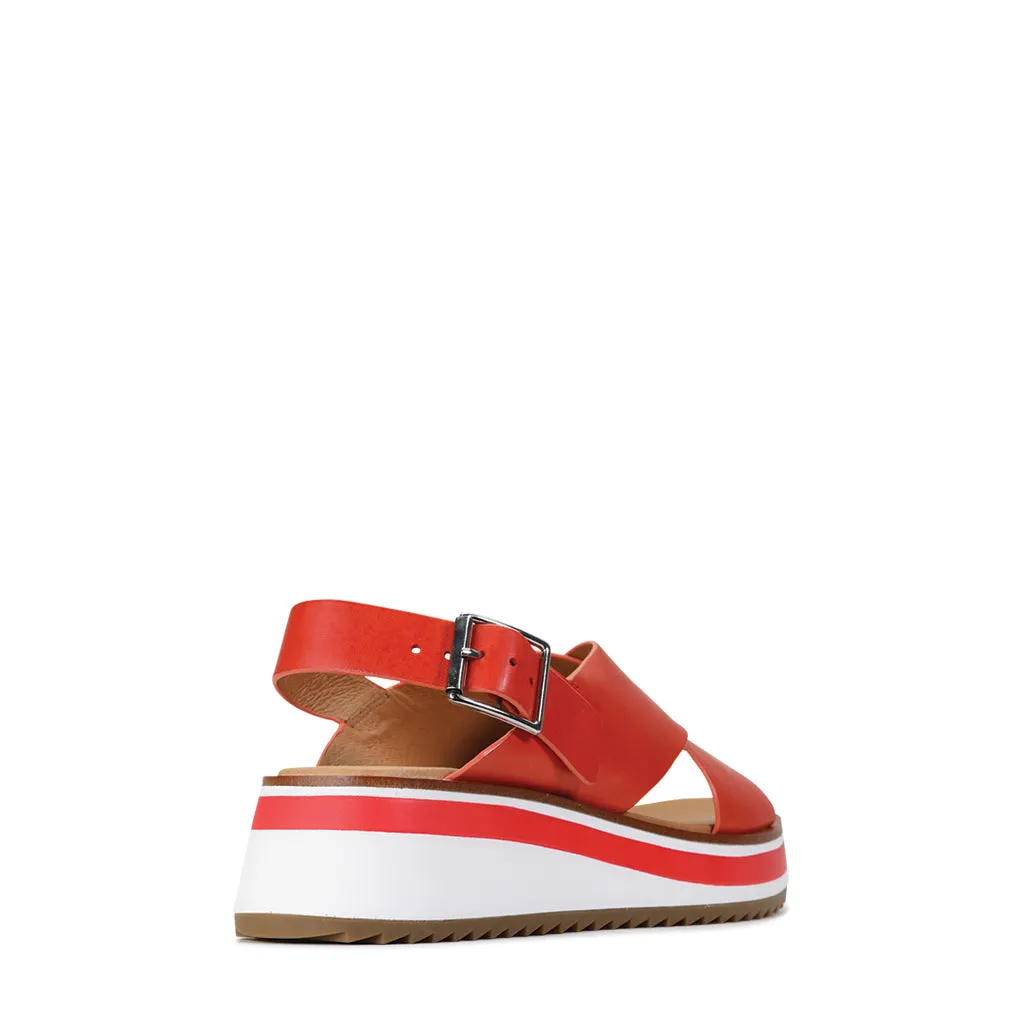 SPORTER LEATHER WEDGE SANDAL