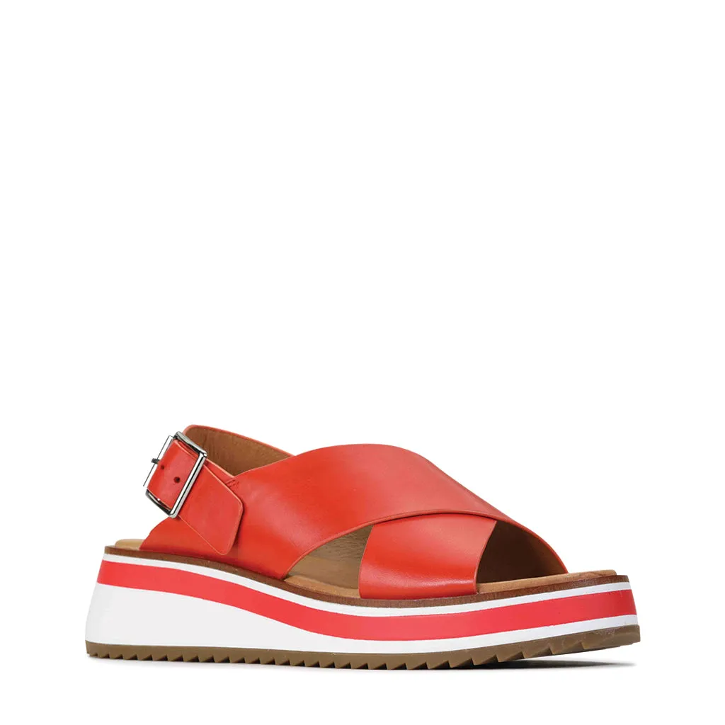 SPORTER LEATHER WEDGE SANDAL