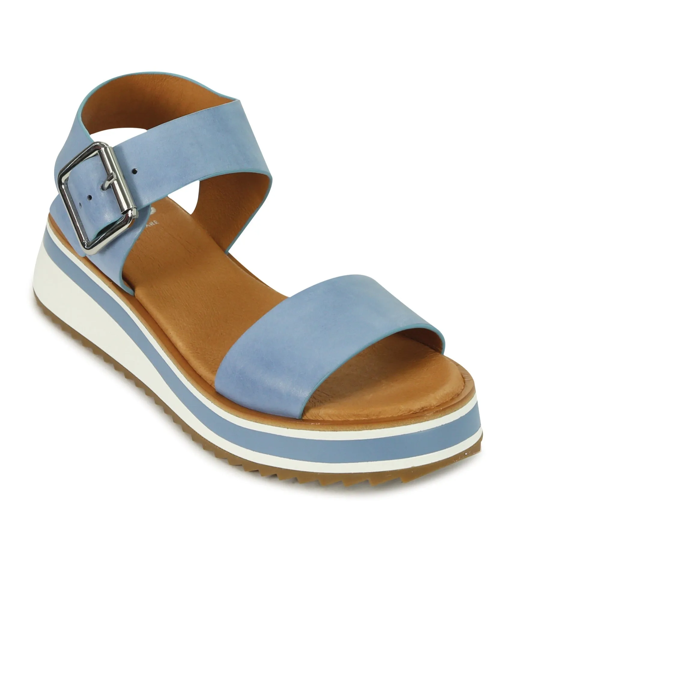 SPORTY LEATHER WEDGE SANDAL