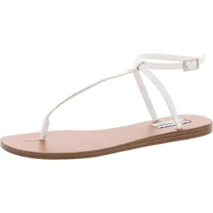 Starr Womens Adjustable Faux Leather Ankle Strap