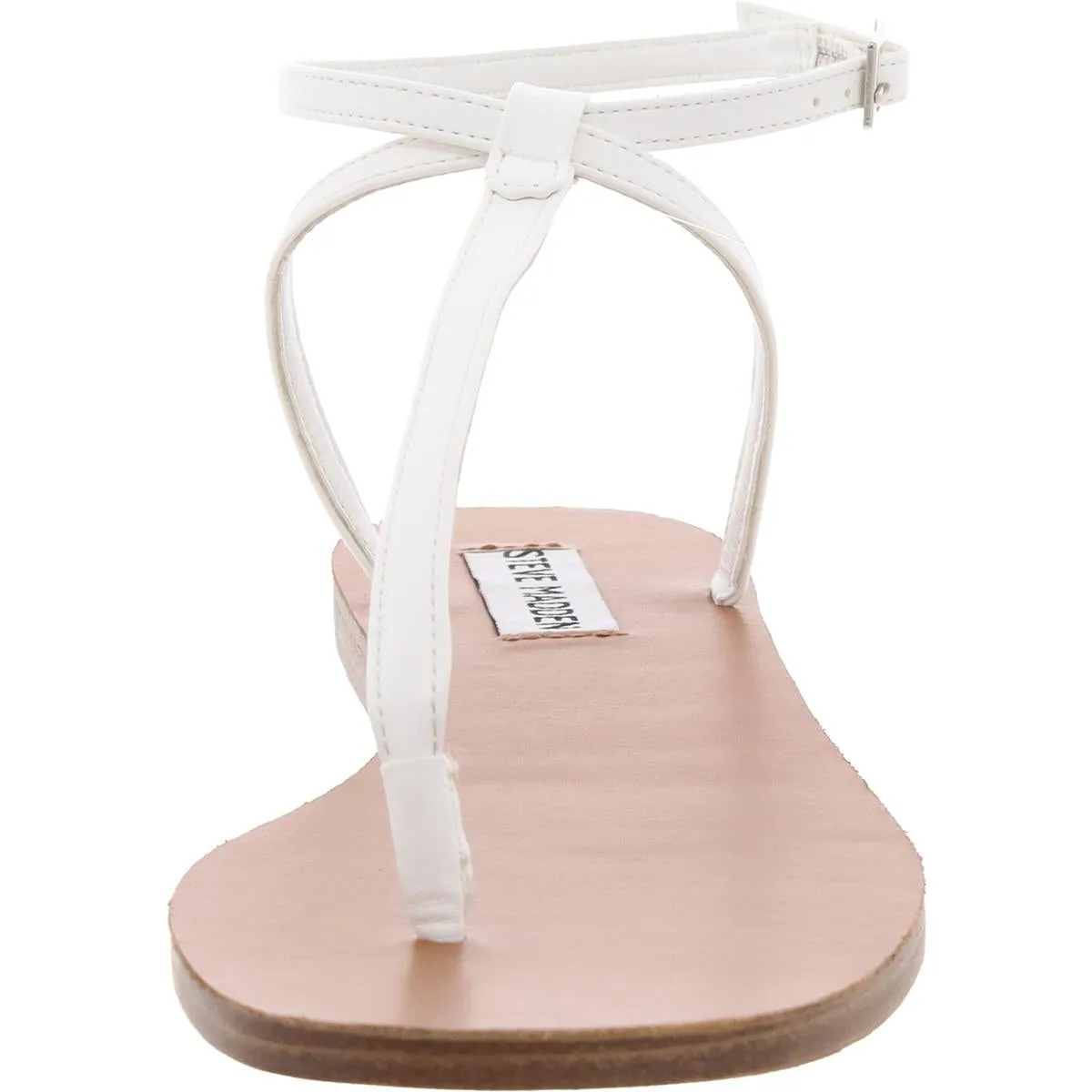 Starr Womens Adjustable Faux Leather Ankle Strap