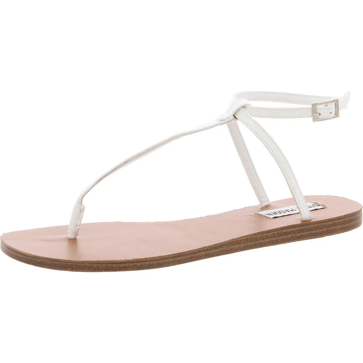 Starr Womens Adjustable Faux Leather Ankle Strap