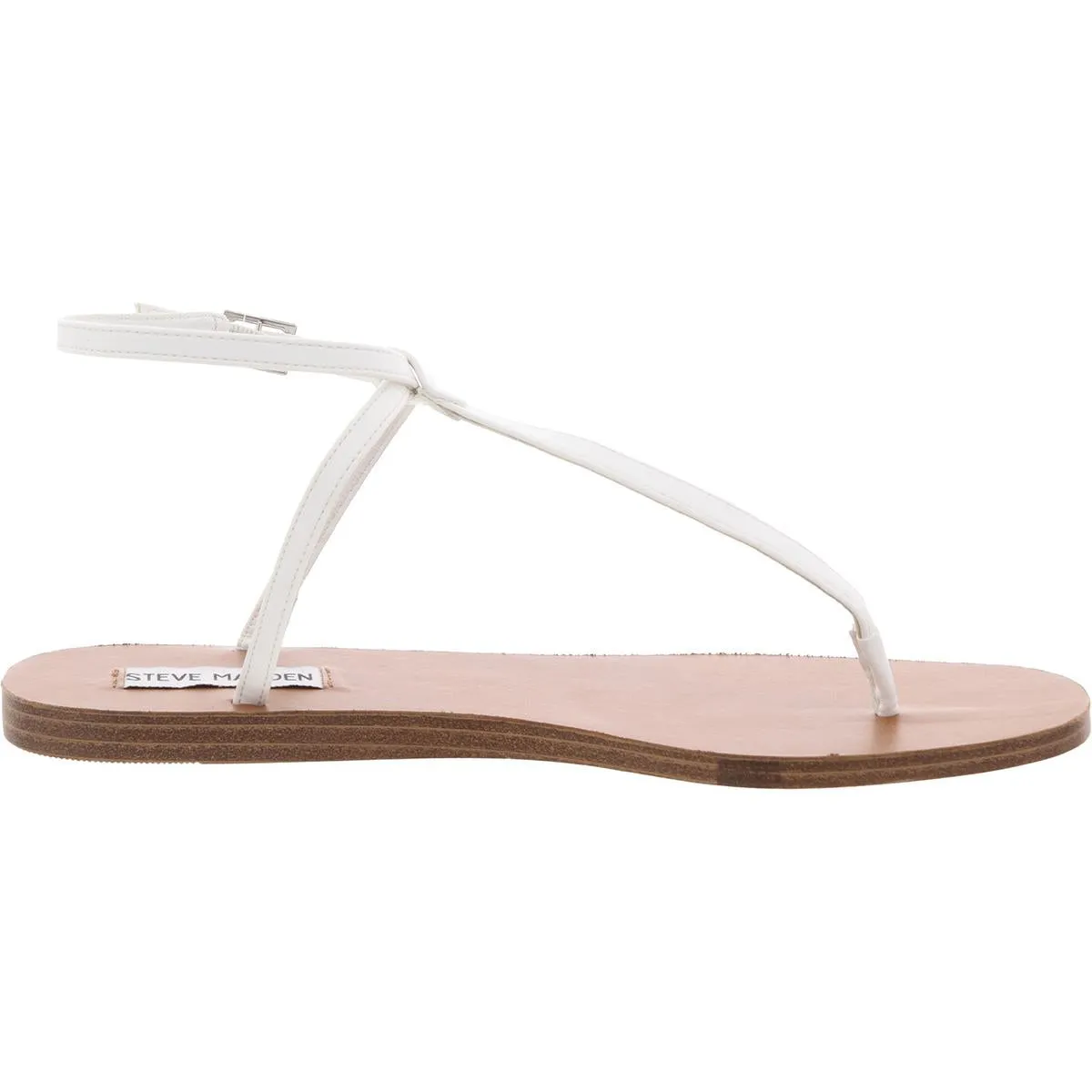 Starr Womens Adjustable Faux Leather Ankle Strap