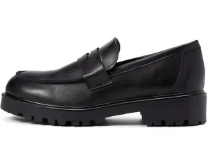 Steve Madden Lotto LOTT05S1 Flat Women 6.5 Black Slip-on Penny Loafer Shoes ZPO6 (Black,6.5)