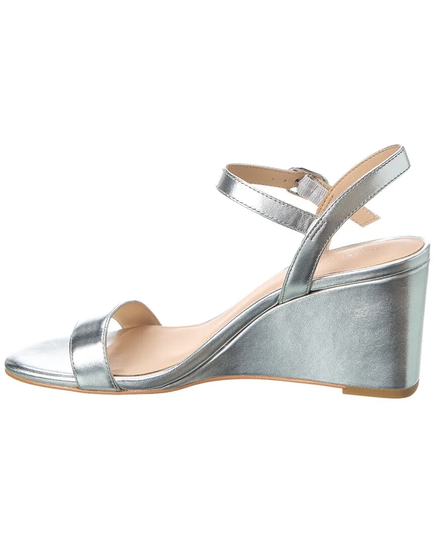 Stuart Weitzman Dancer 75 Leather Wedge Sandal