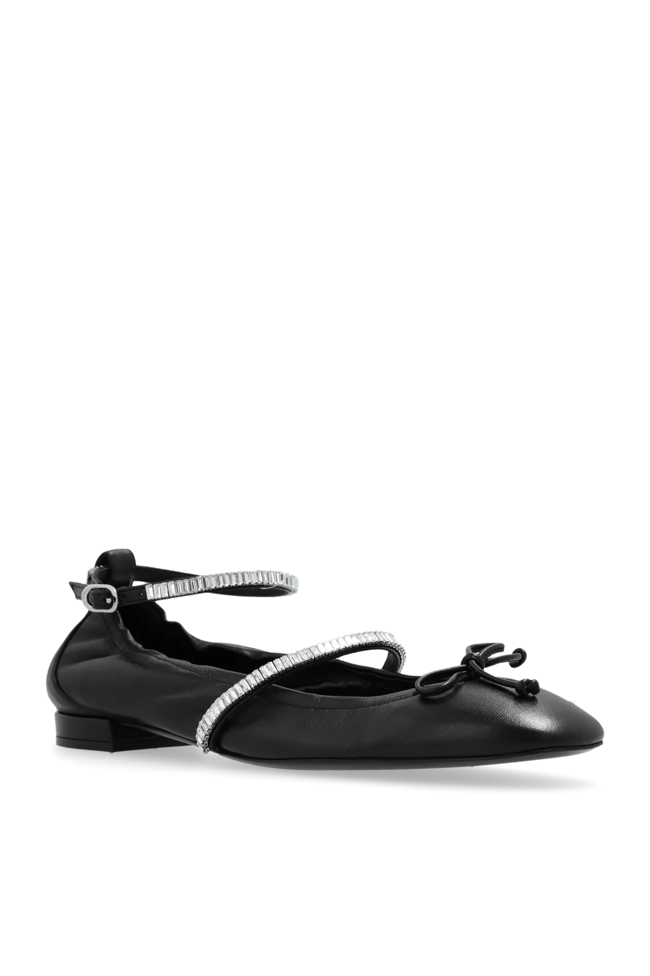 Stuart Weitzman Leather Ballet Flats `stefanie`