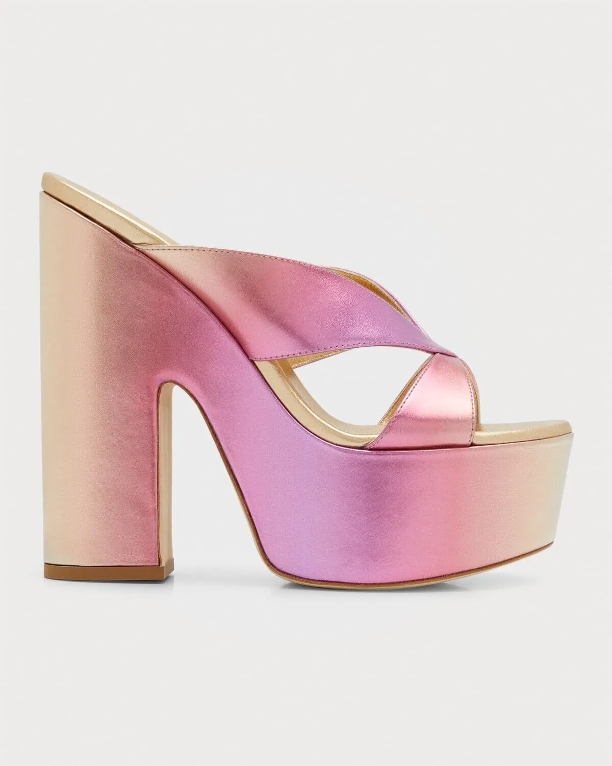 Stuart Weitzman Miami Sohigh 145 Sandal Women 11 Pink Block Heel Platform KHD954