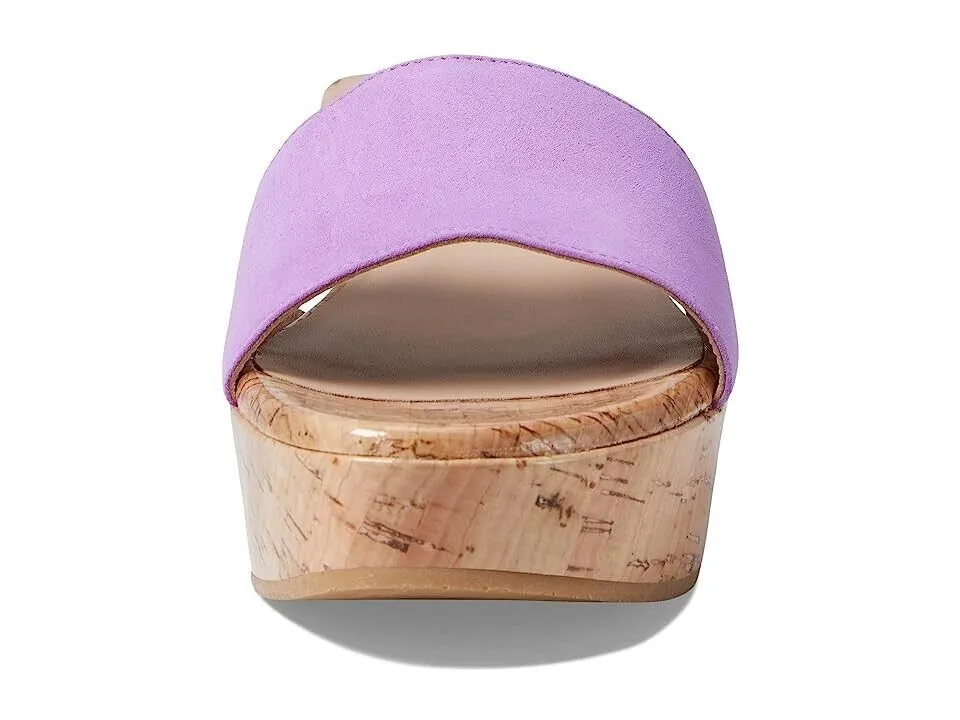 Stuart Weitzman Summer Sandals Women's 9 Purple Lilac Leather Wedge Heel KHD845