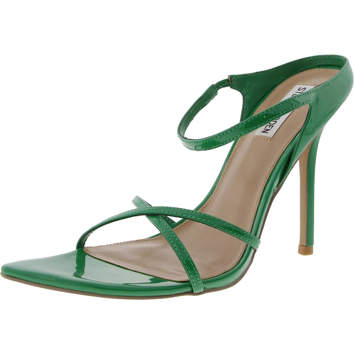 Stunner Womens Strappy Patent Heels