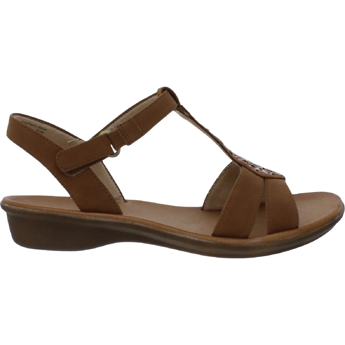 Summer Womens Embellished Ankle Strap T-Strap Sandals