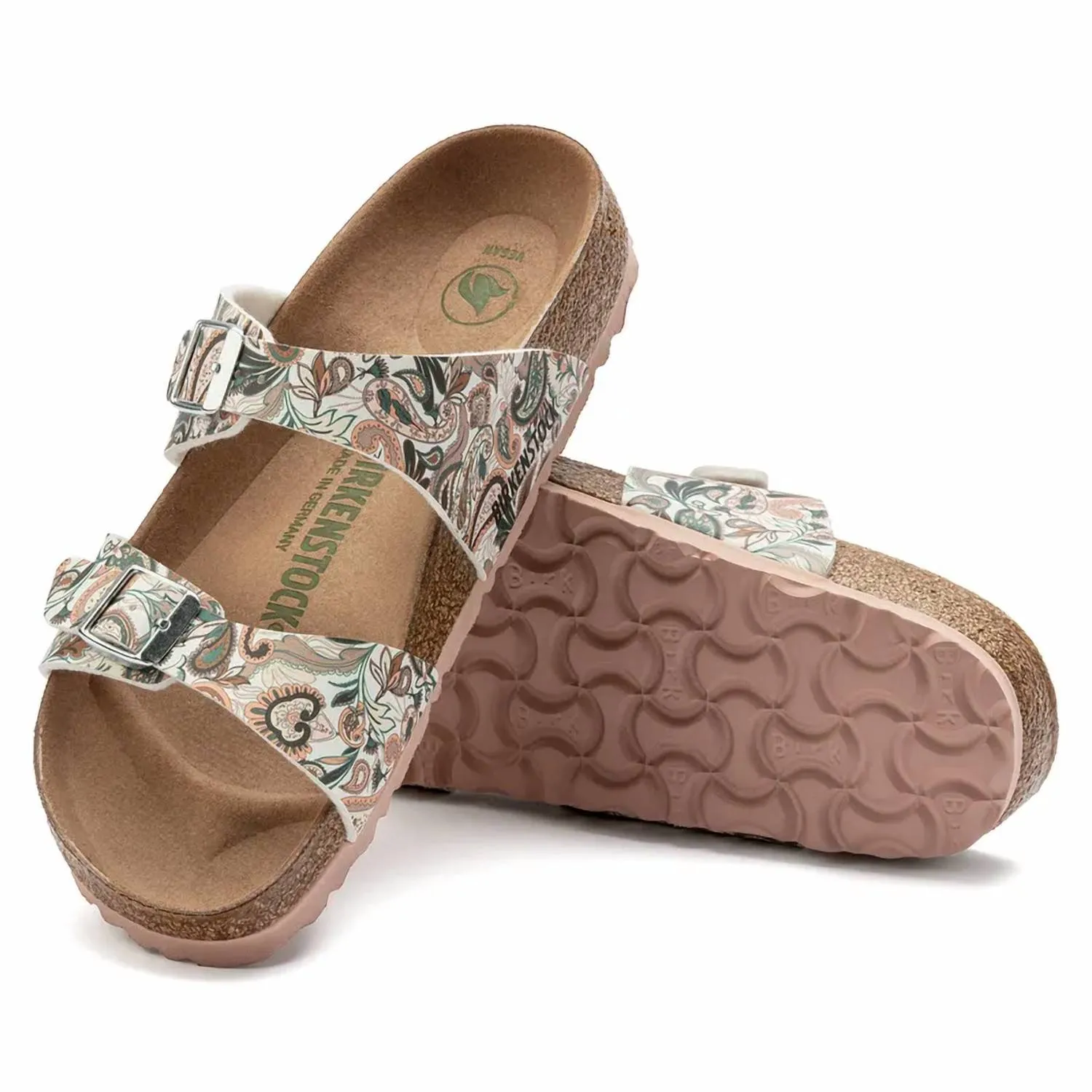 Sydney Vegan Birko-Flor (Narrow Width) In Paisley Rose