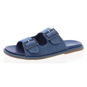 sydney Womens Slip On Buckle Slide Sandals