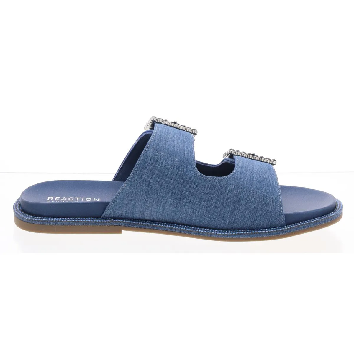 sydney Womens Slip On Buckle Slide Sandals