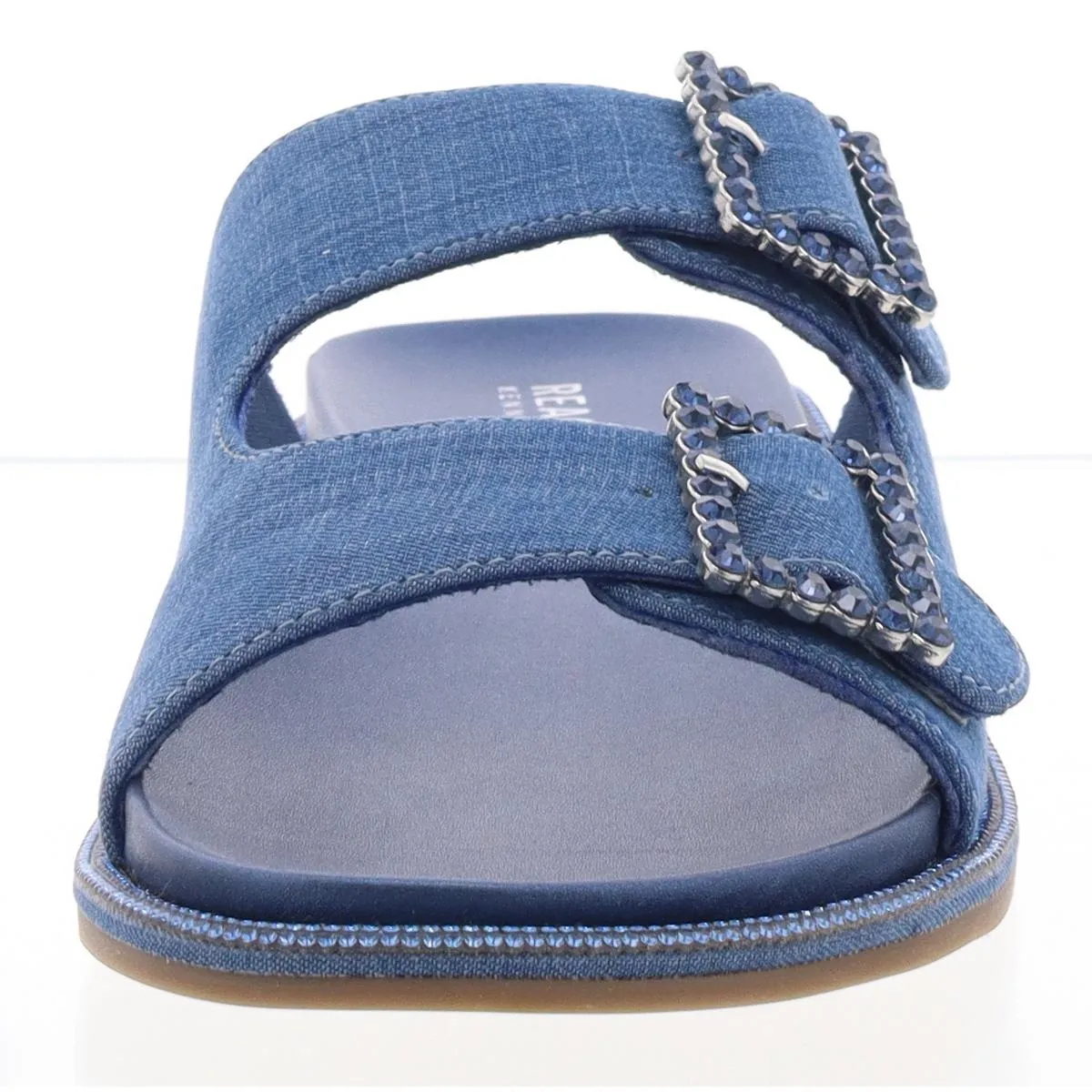 sydney Womens Slip On Buckle Slide Sandals
