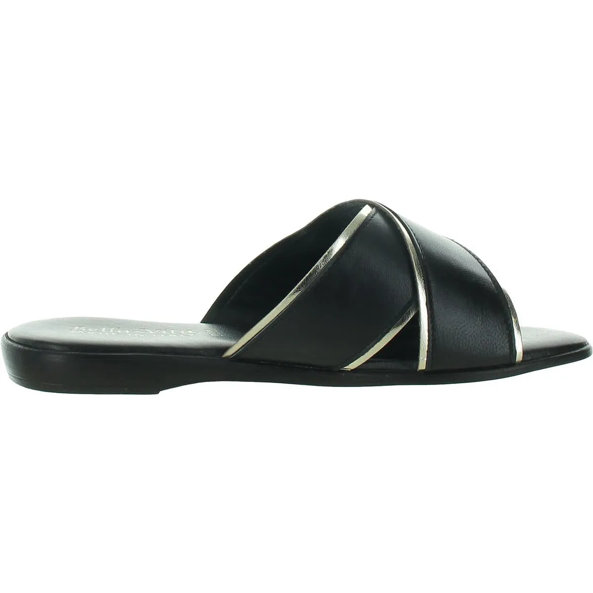 Tab-Italy Womens Faux Suede Flat Slide Sandals