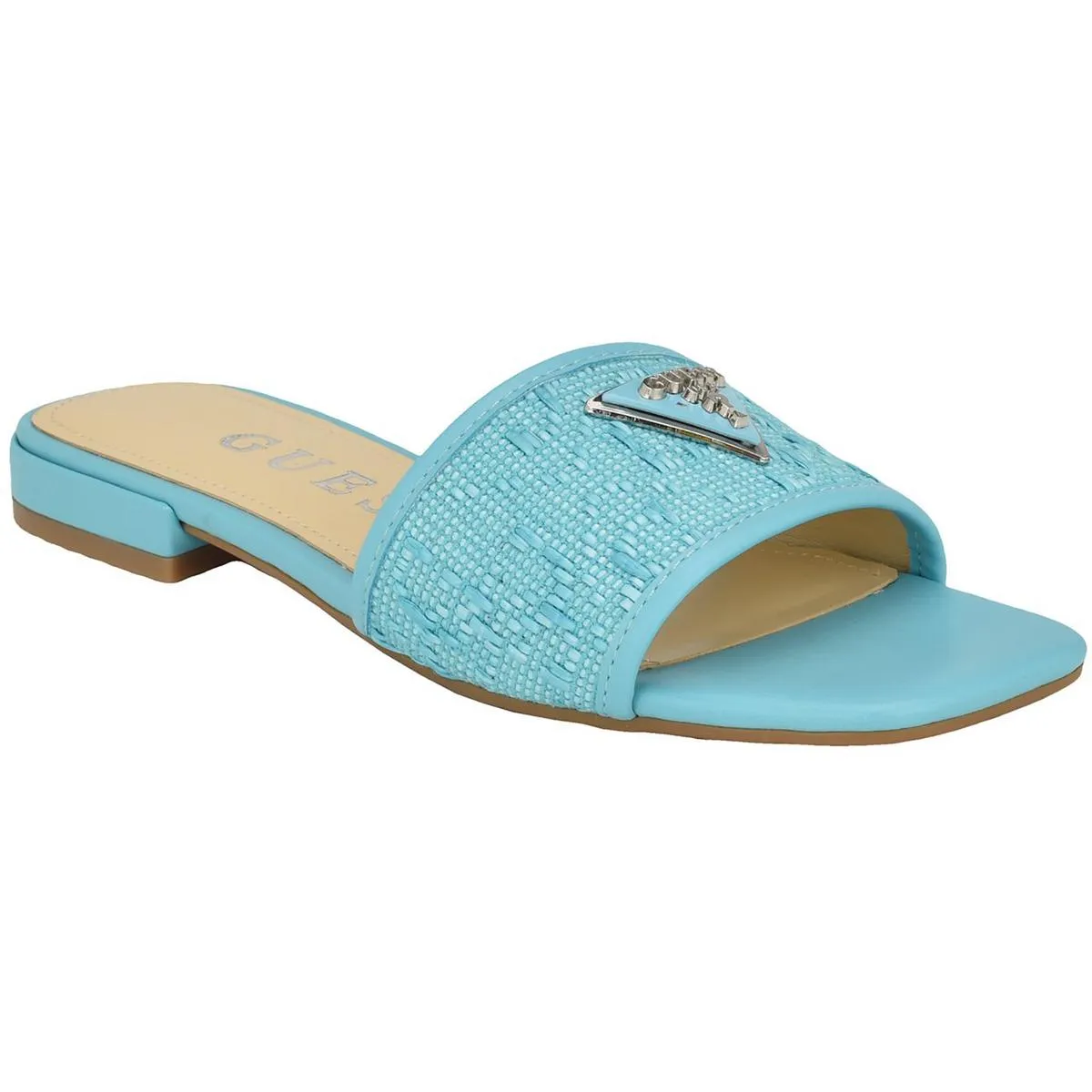 Tamsey Womens Faux Leather Slip On Slide Sandals
