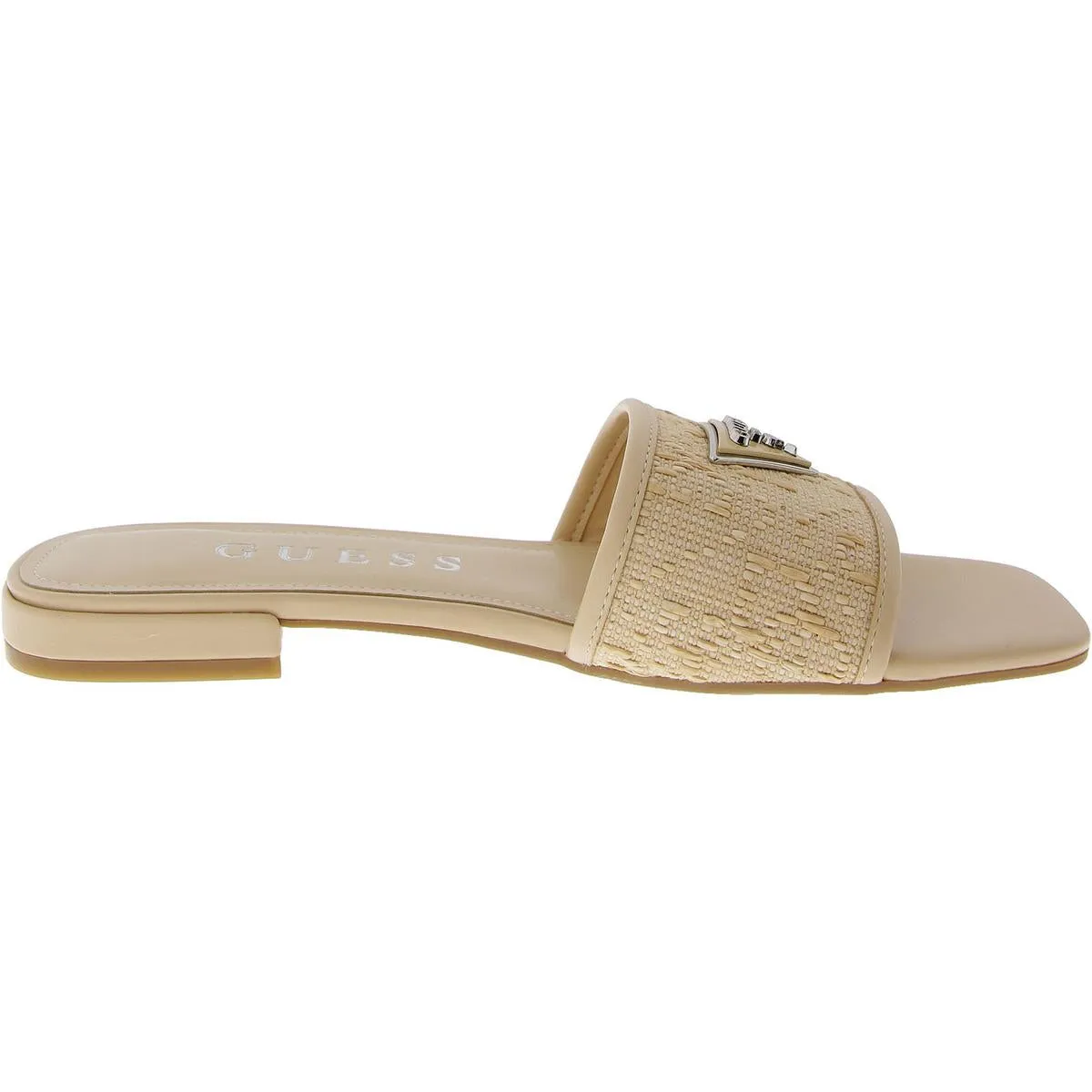 Tamsey Womens Faux Leather Slip On Slide Sandals
