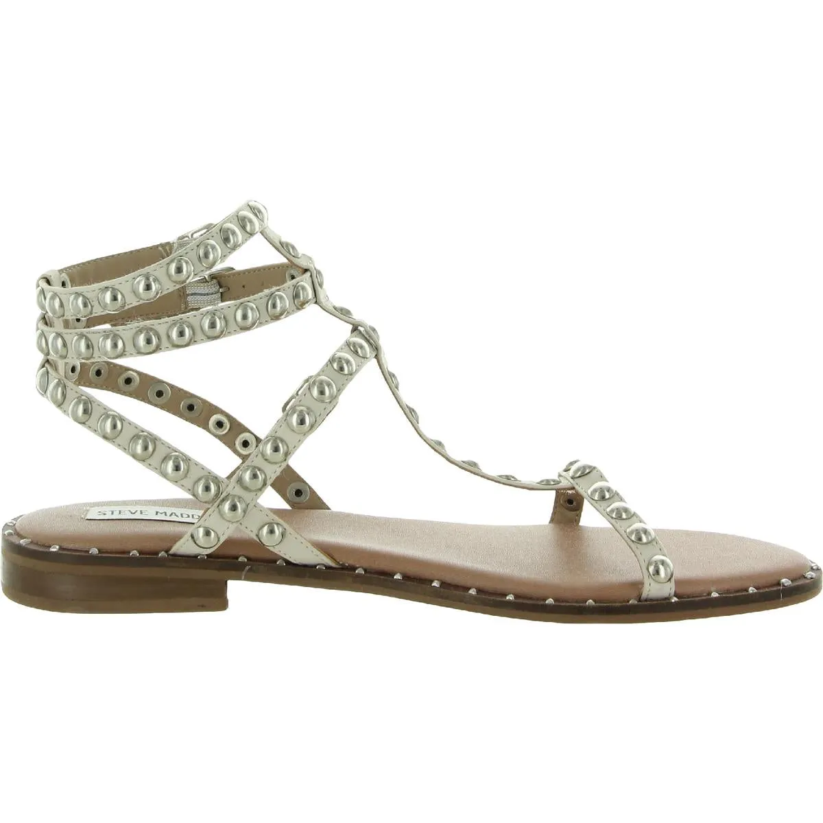 Tashia Womens Faux Leather Padded Insole Gladiator Sandals