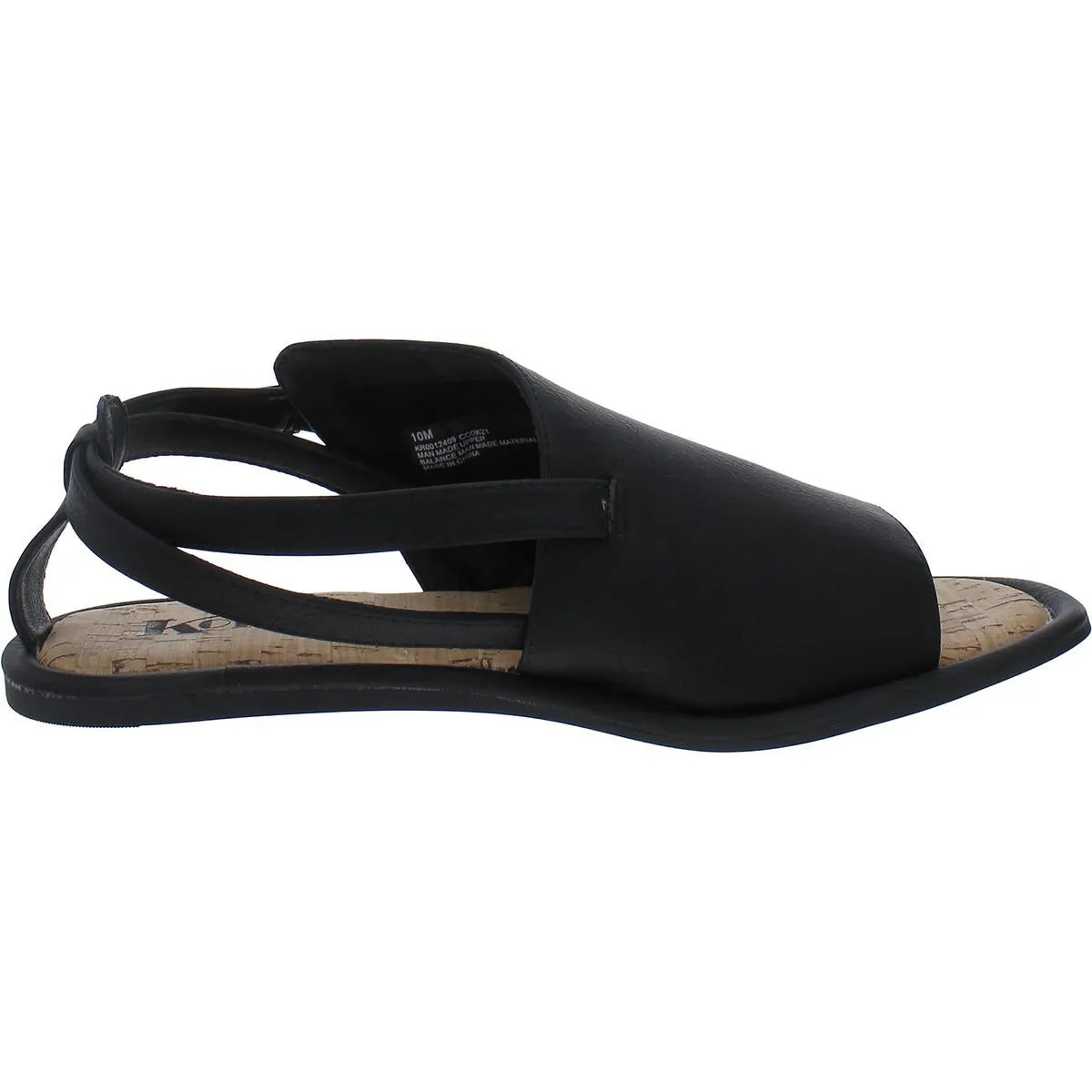 Tate Womens Faux Leather Comfort Ankle Strap