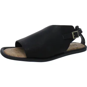 Tate Womens Faux Leather Comfort Ankle Strap
