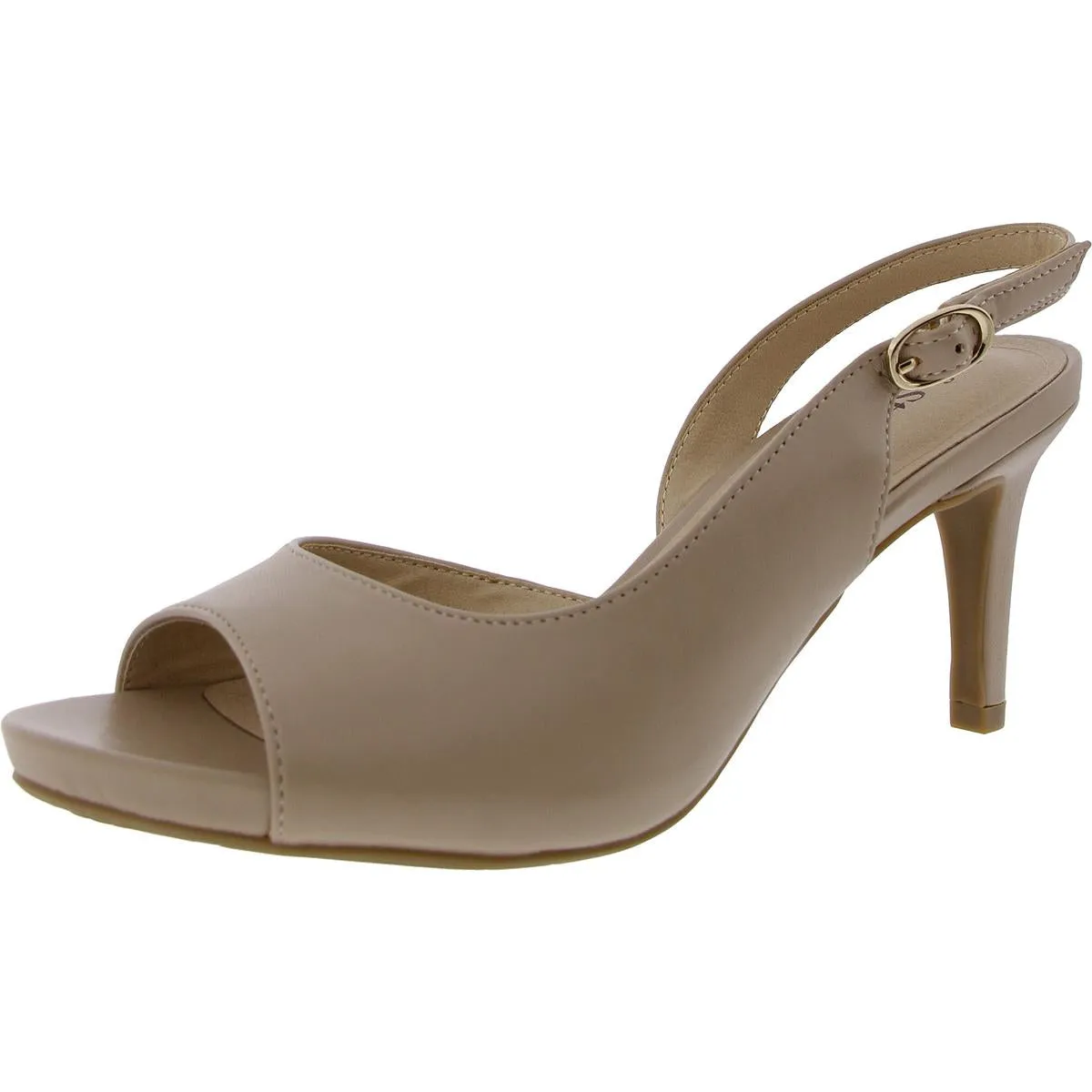TELLER 2 Womens Faux Leather Open Toe Pumps