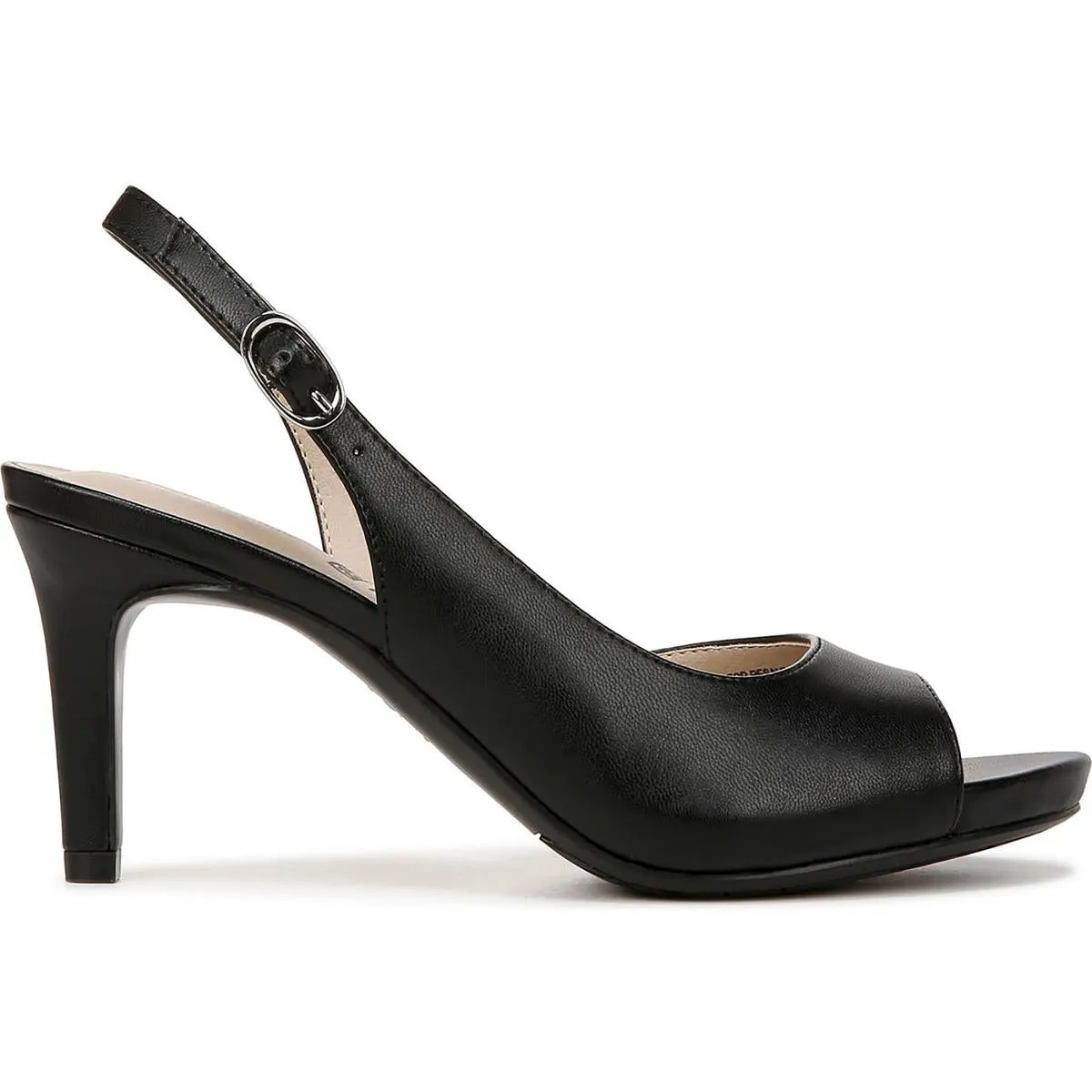 TELLER 2 Womens Faux Leather Open Toe Pumps