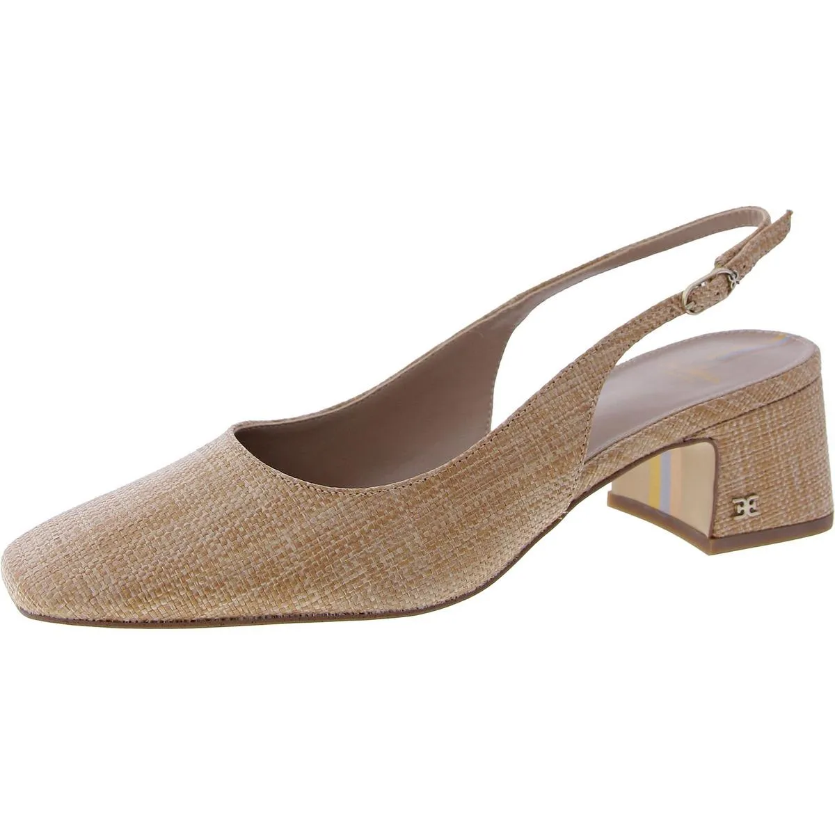 Terra Womens Faux Leather Square Toe Pumps