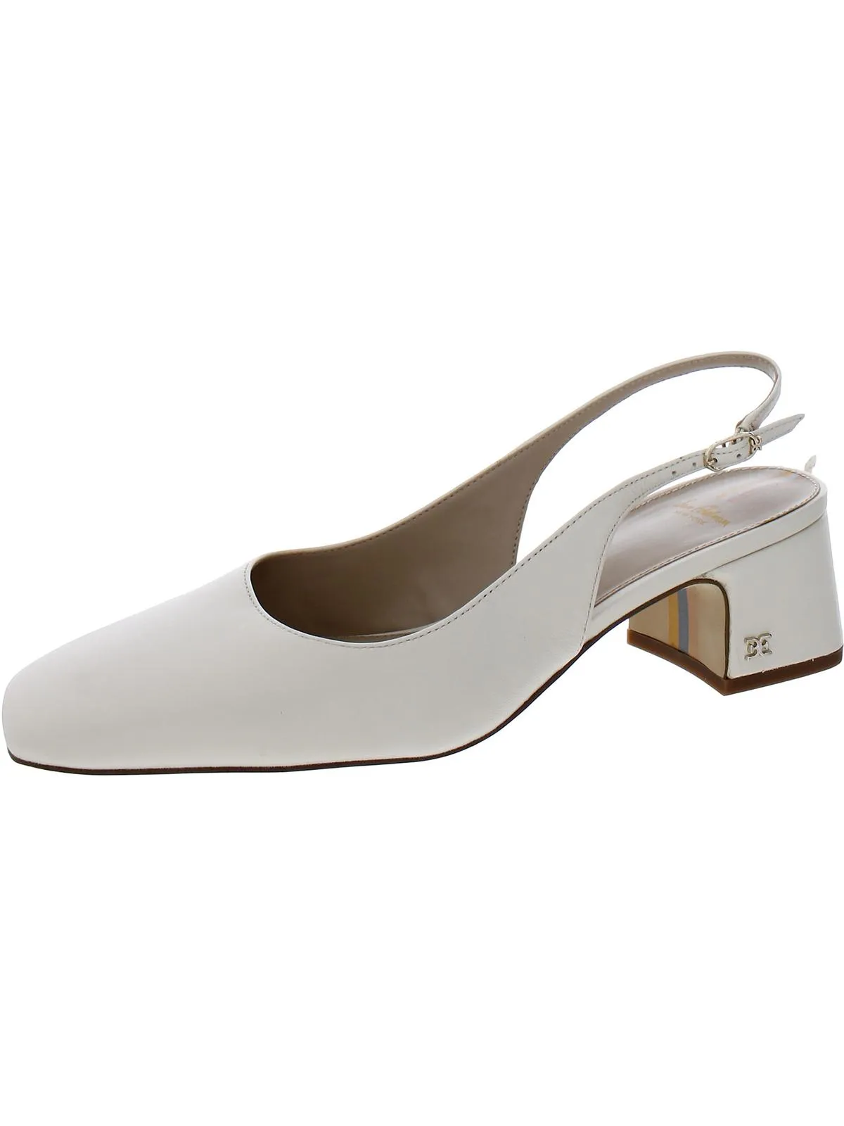 Terra Womens Faux Leather Square Toe Pumps