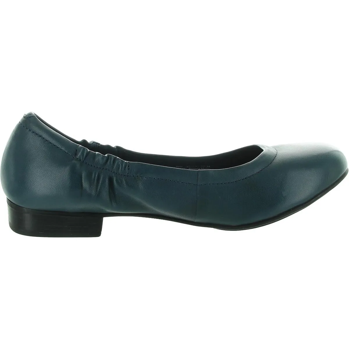 Tess Womens Leather Slip On Loafer Heels