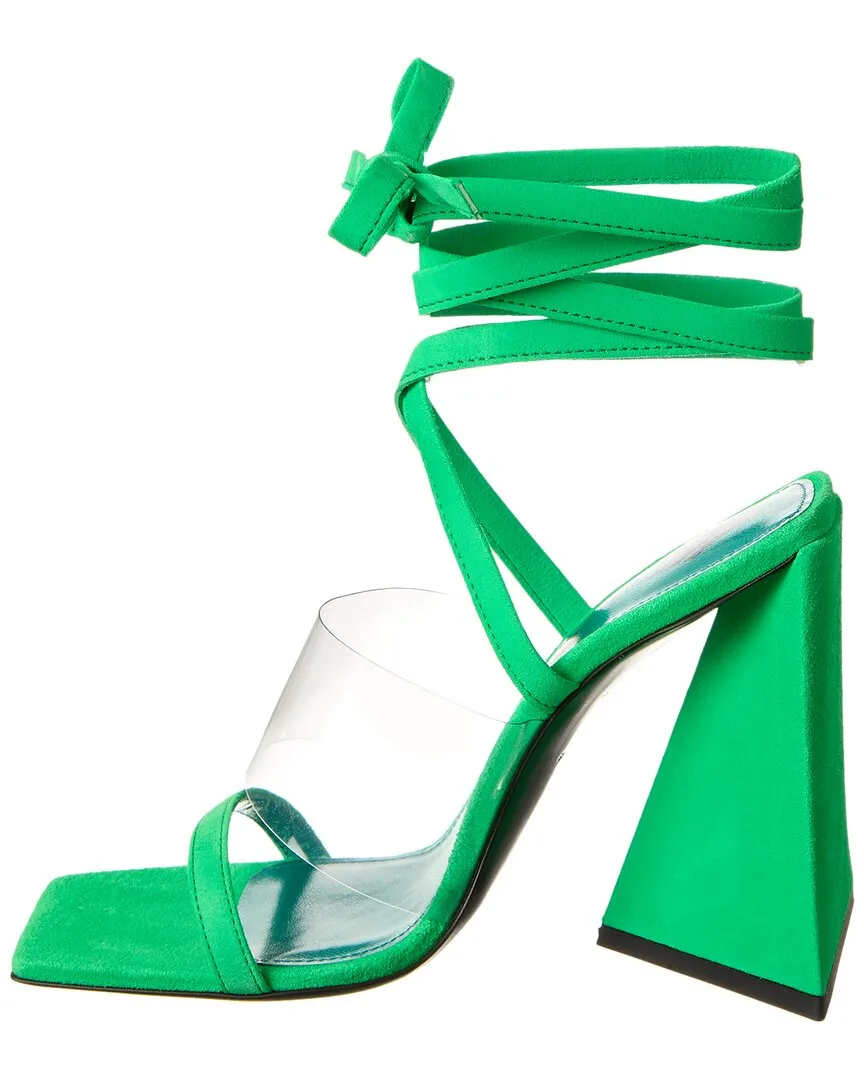 The Attico Isa Suede & Vinyl Sandal