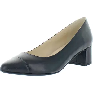 The Go-To Womens Toe Cap Leather Pumps
