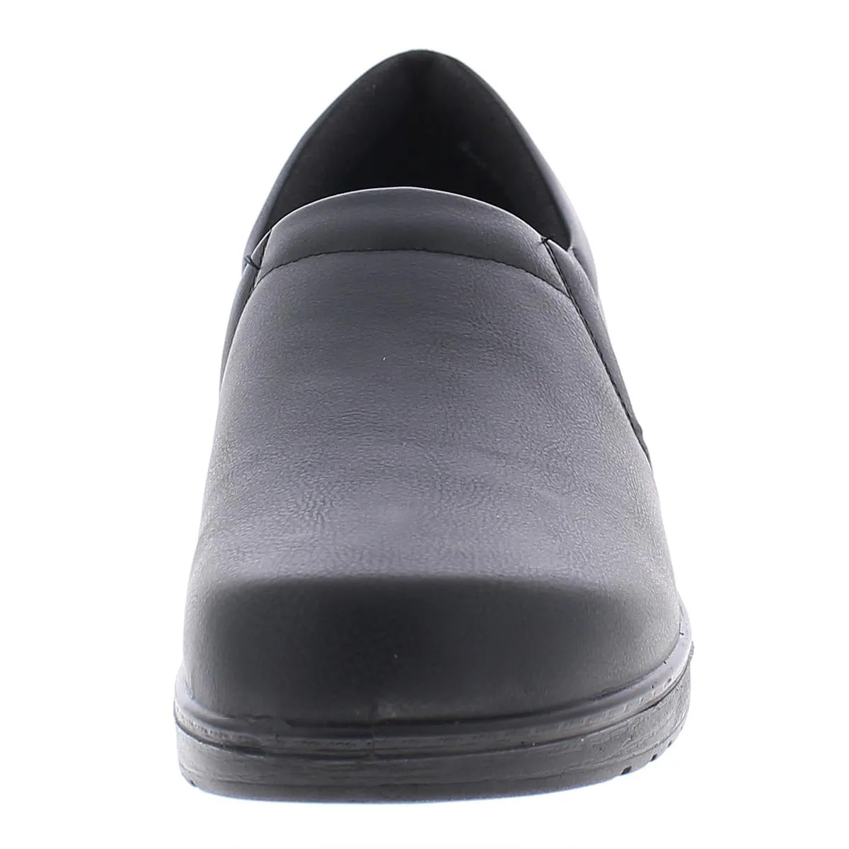Tiffany Womens Faux Leather Slip On Clogs
