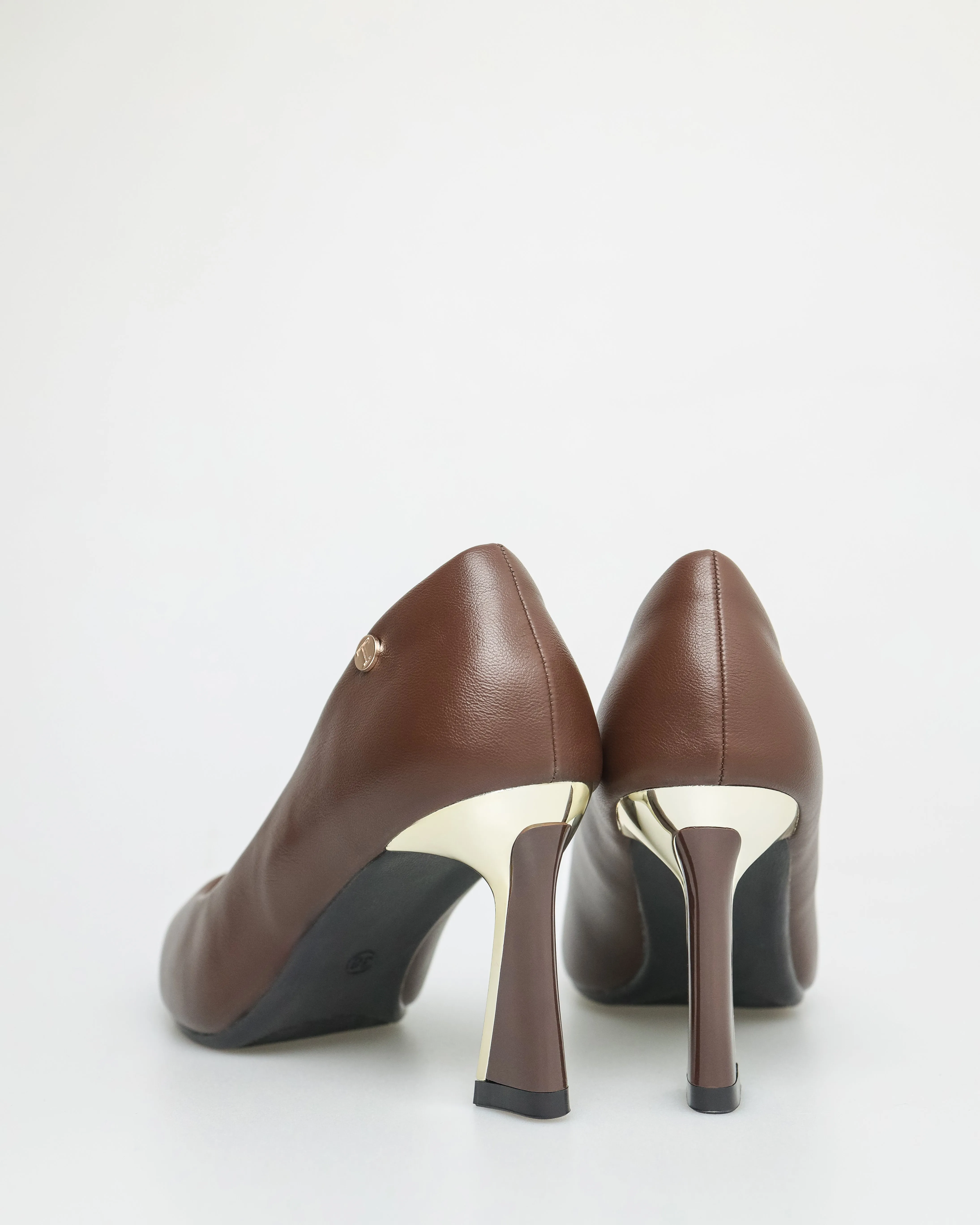 Tomaz NN239 Ladies Metallic Detail Pump Heels