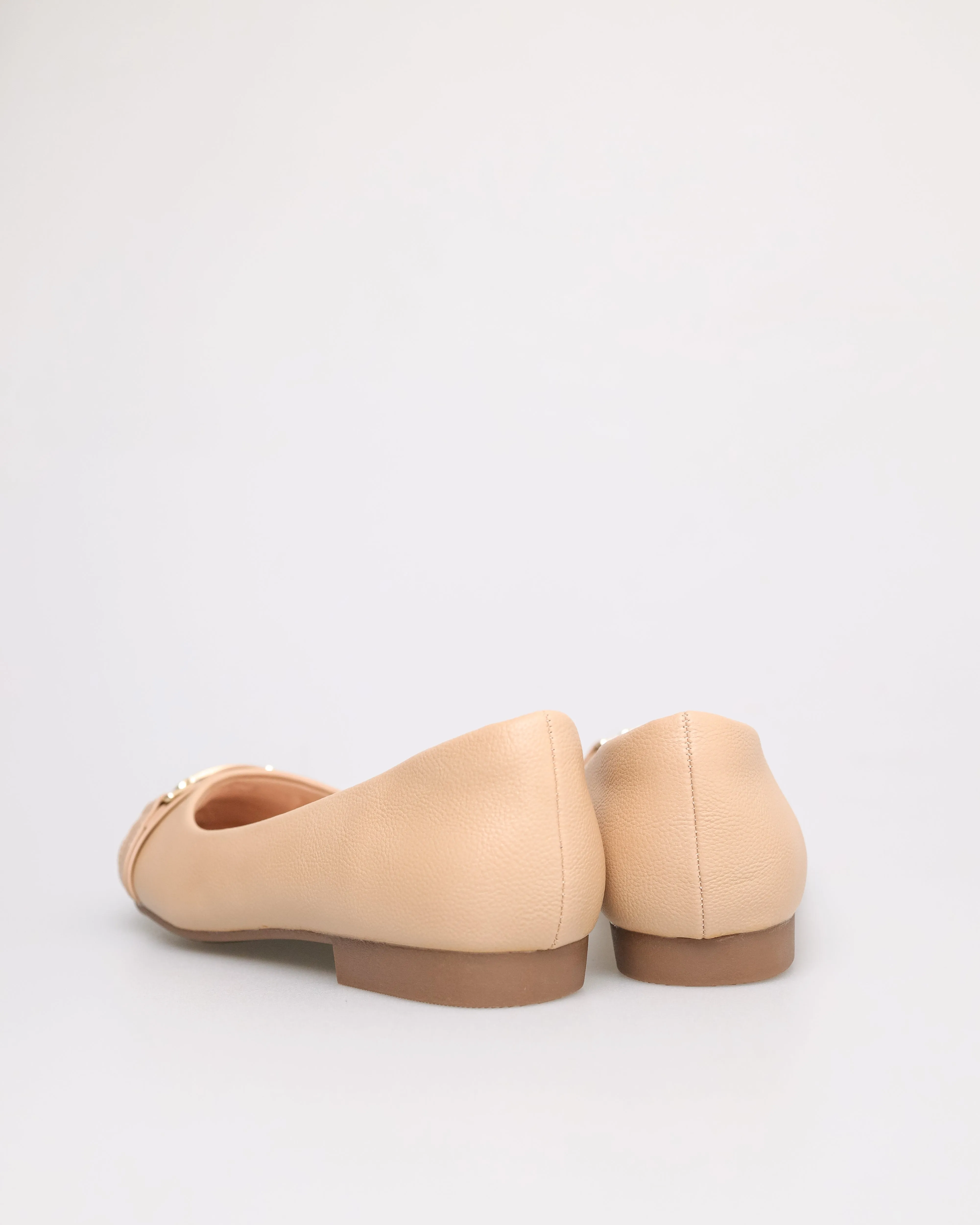 Tomaz NN254 Ladies Golden Buckle Flats