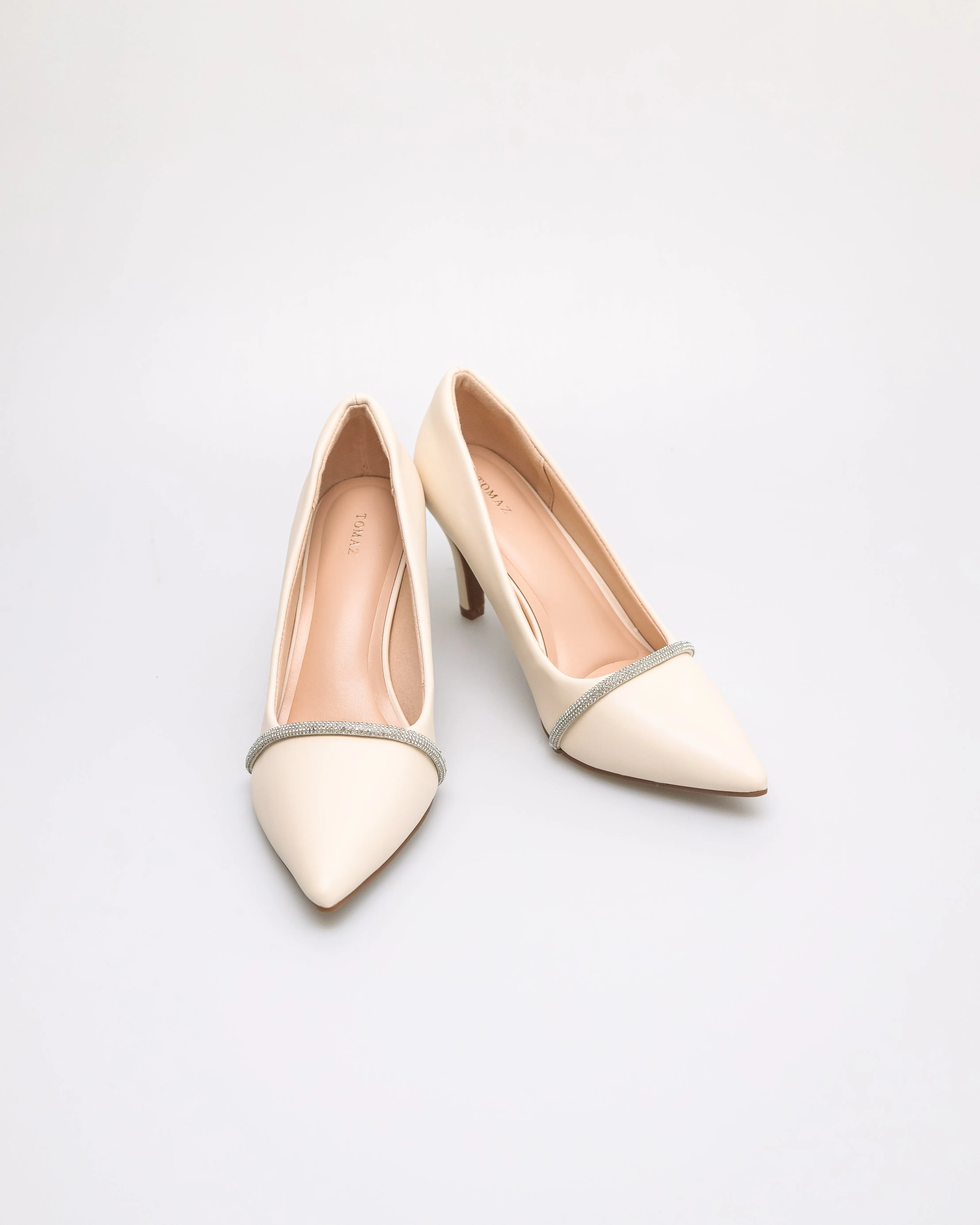 Tomaz NN516 Ladies Glitter Band Heels