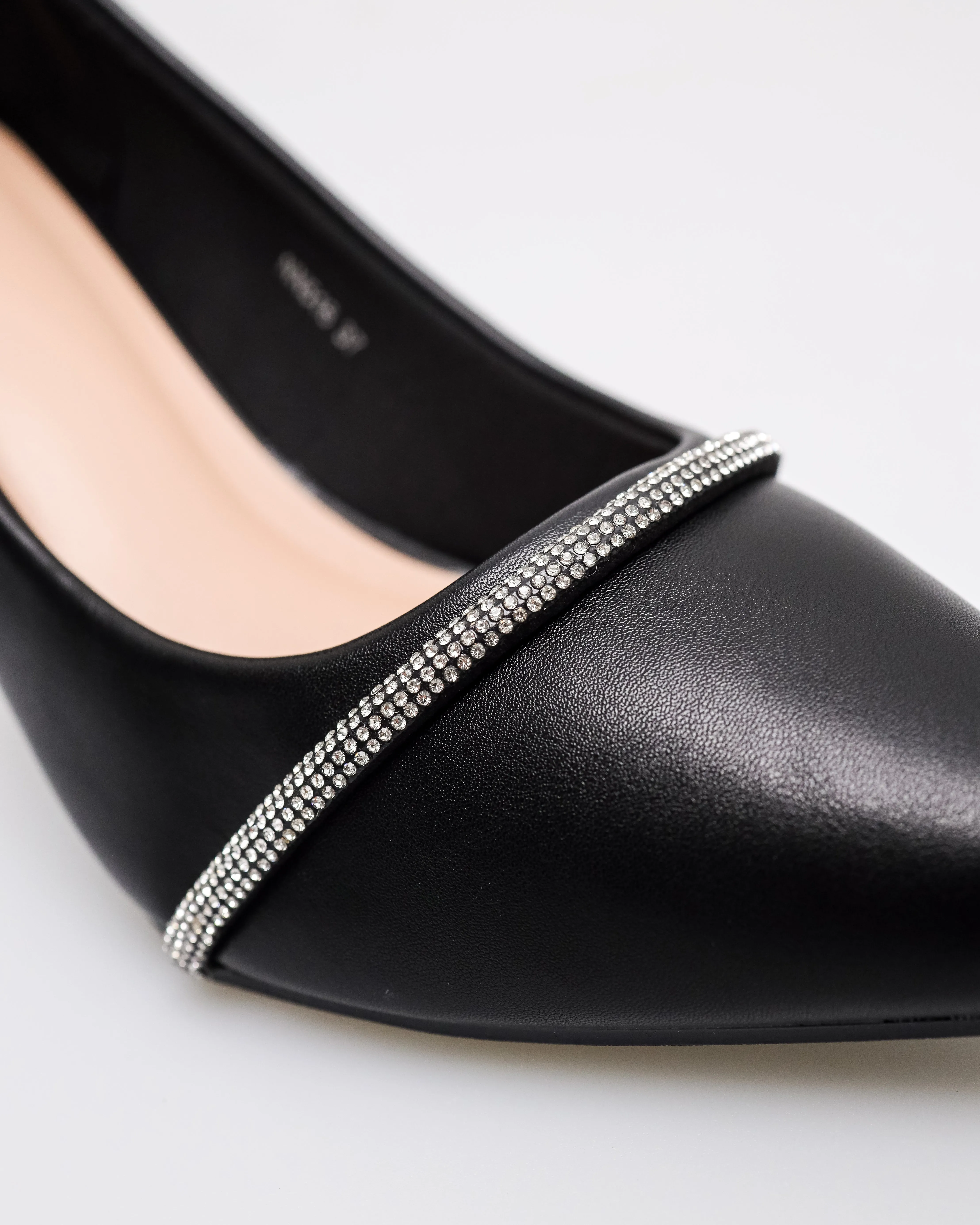 Tomaz NN516 Ladies Glitter Band Heels