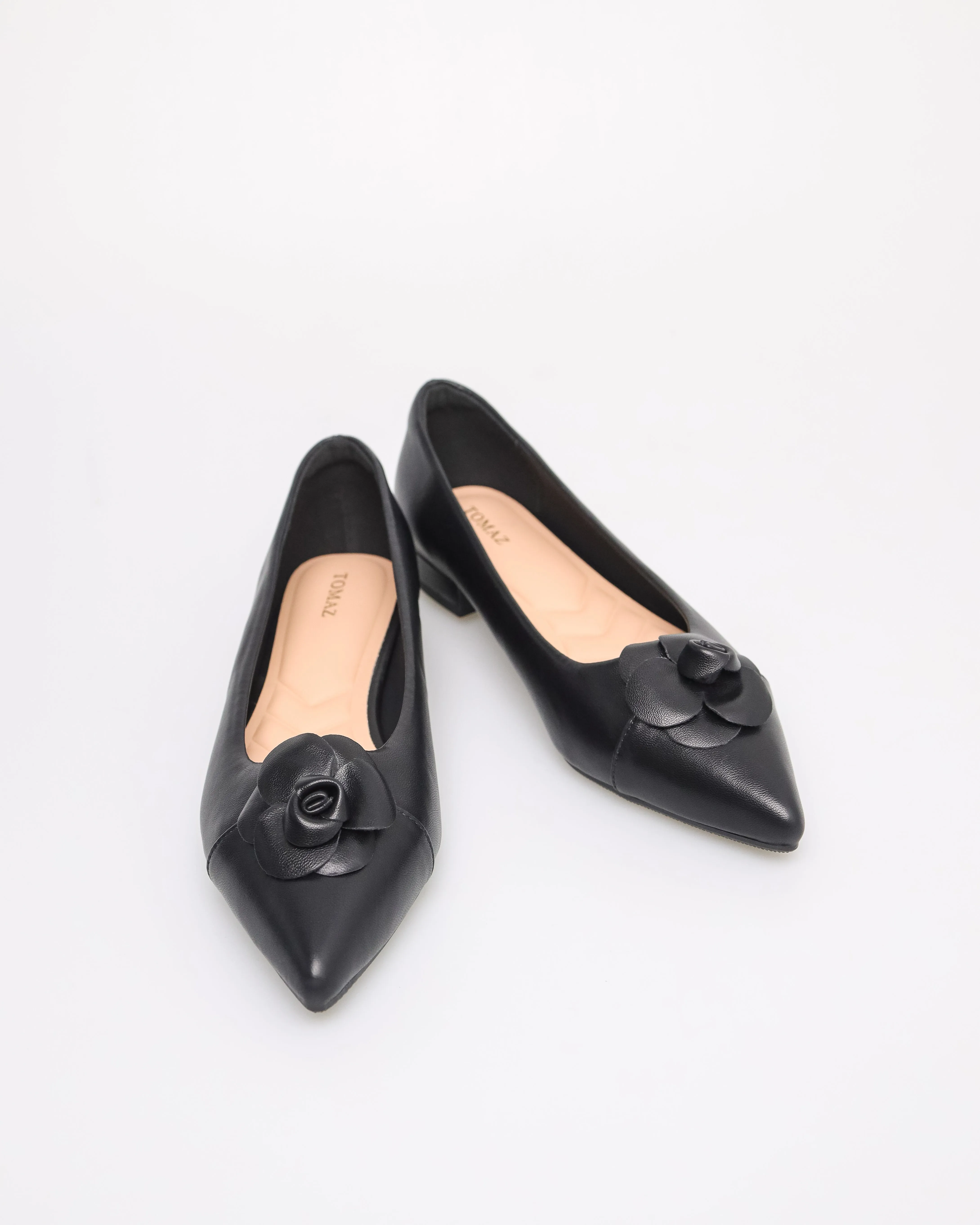 Tomaz YX183 Ladies Flower Bow Flats