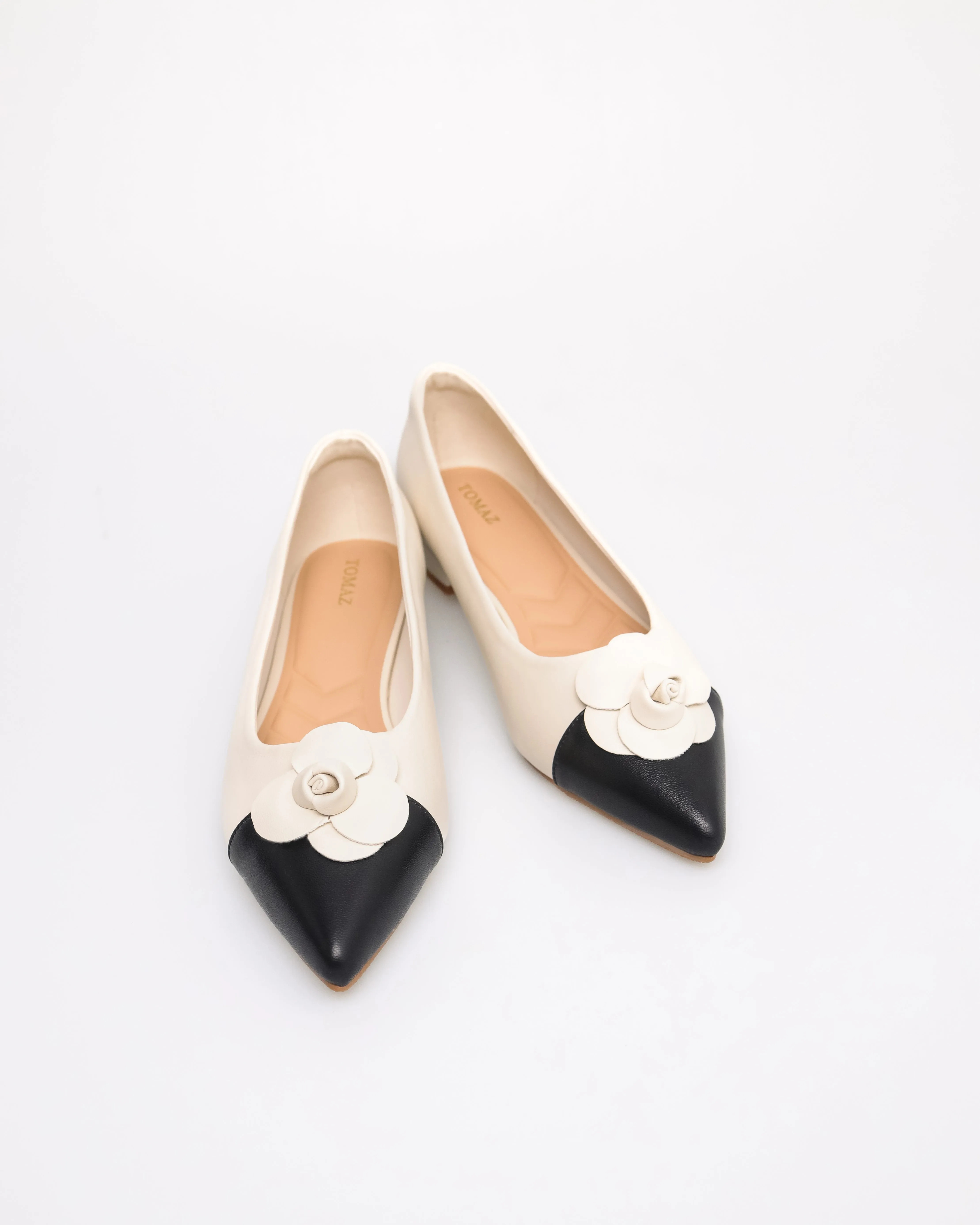 Tomaz YX183 Ladies Flower Bow Flats