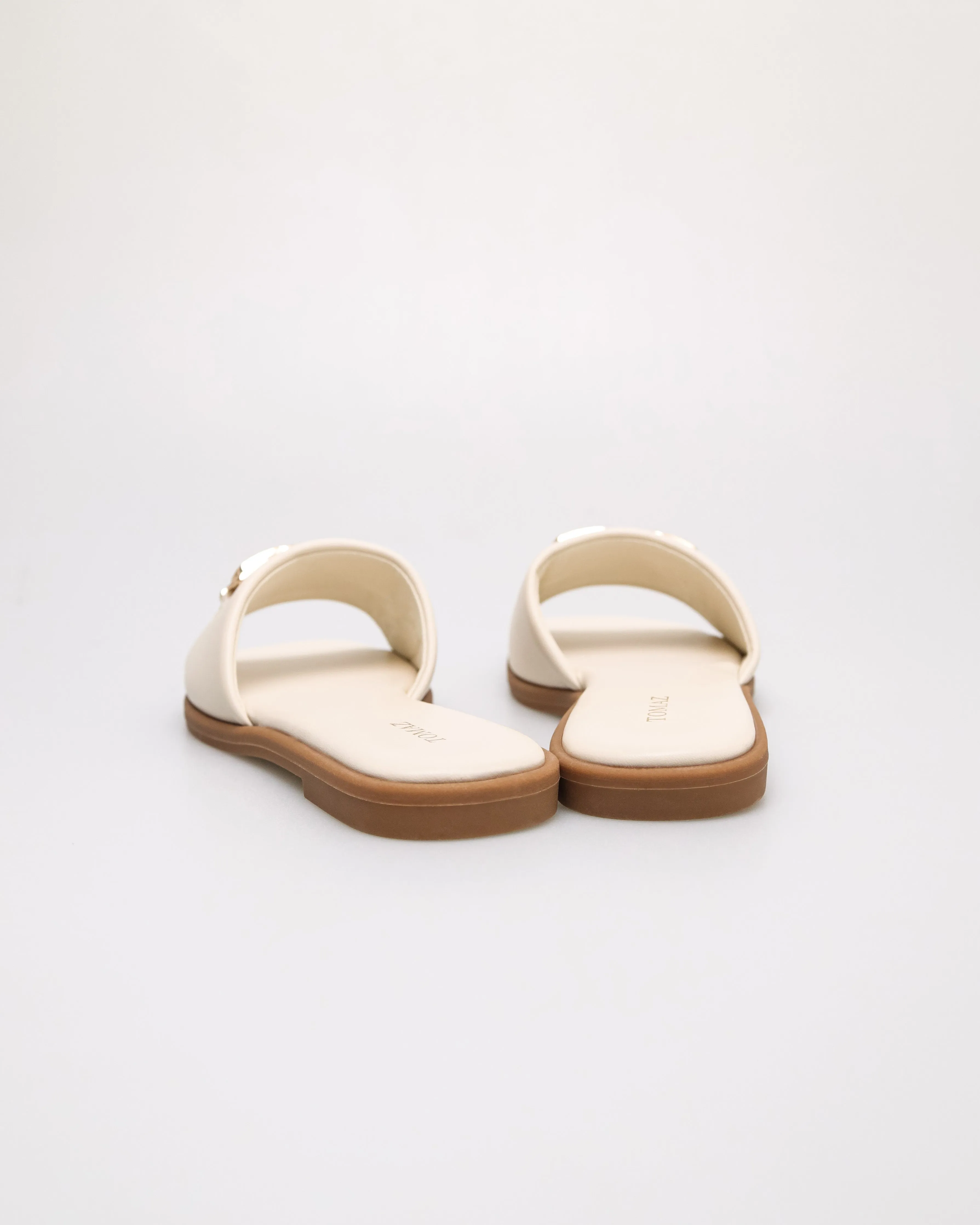Tomaz YX223 Ladies Golden Bond Flats (Cream)