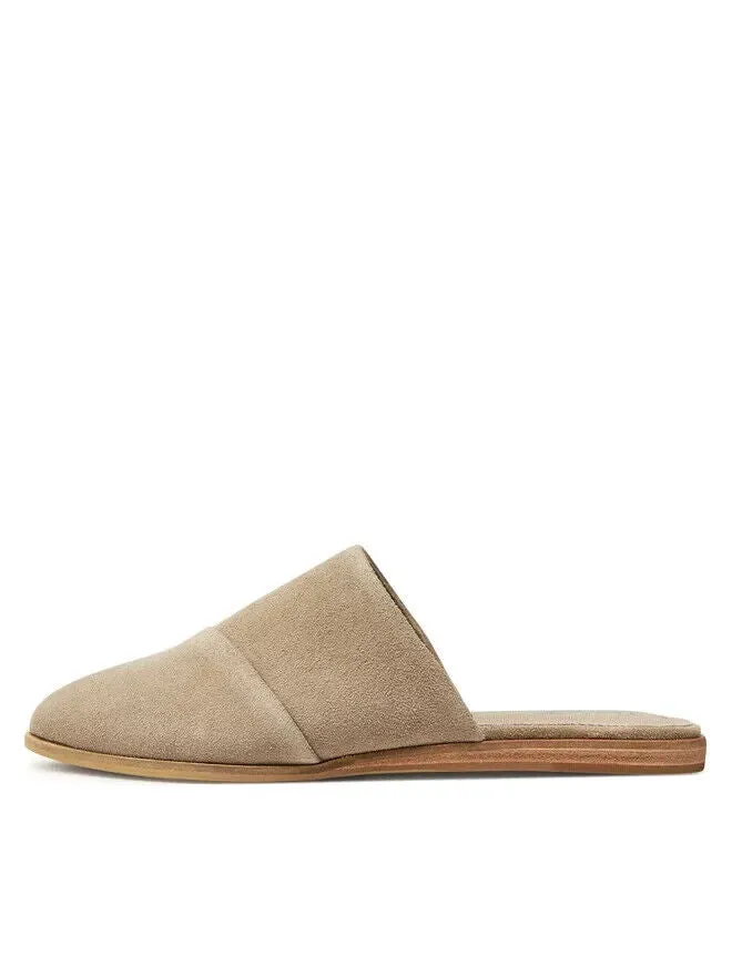 TOMS Jade Mule Women's Size 8 Dune Suede Pointed Toe Slide Slip on Shoes FZP055 (Dune,8)