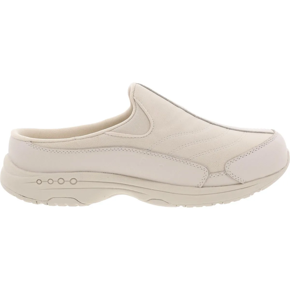 Travel Time Womens Padded Insole Leather Slip-On Sneakers