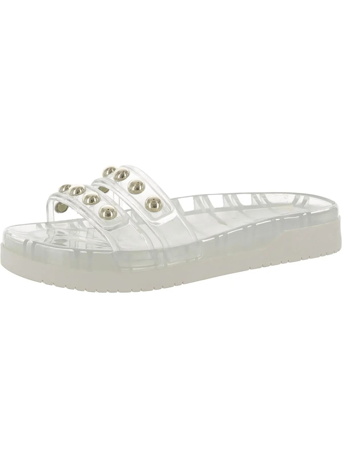 Trent Womens Embellished Flats Slide Sandals