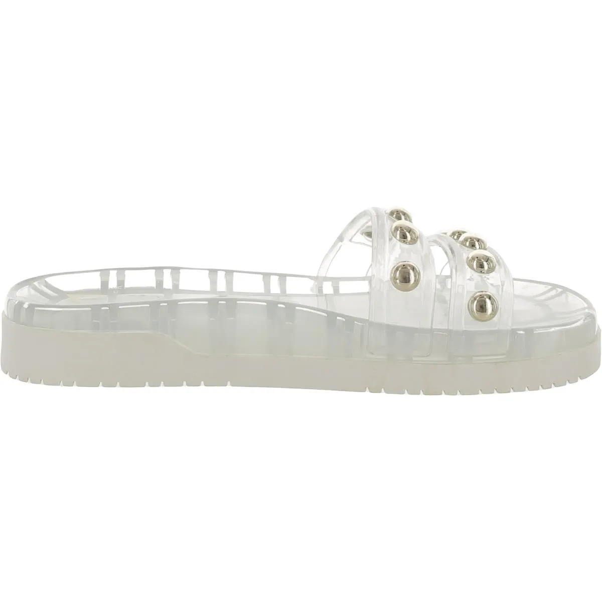 Trent Womens Embellished Flats Slide Sandals