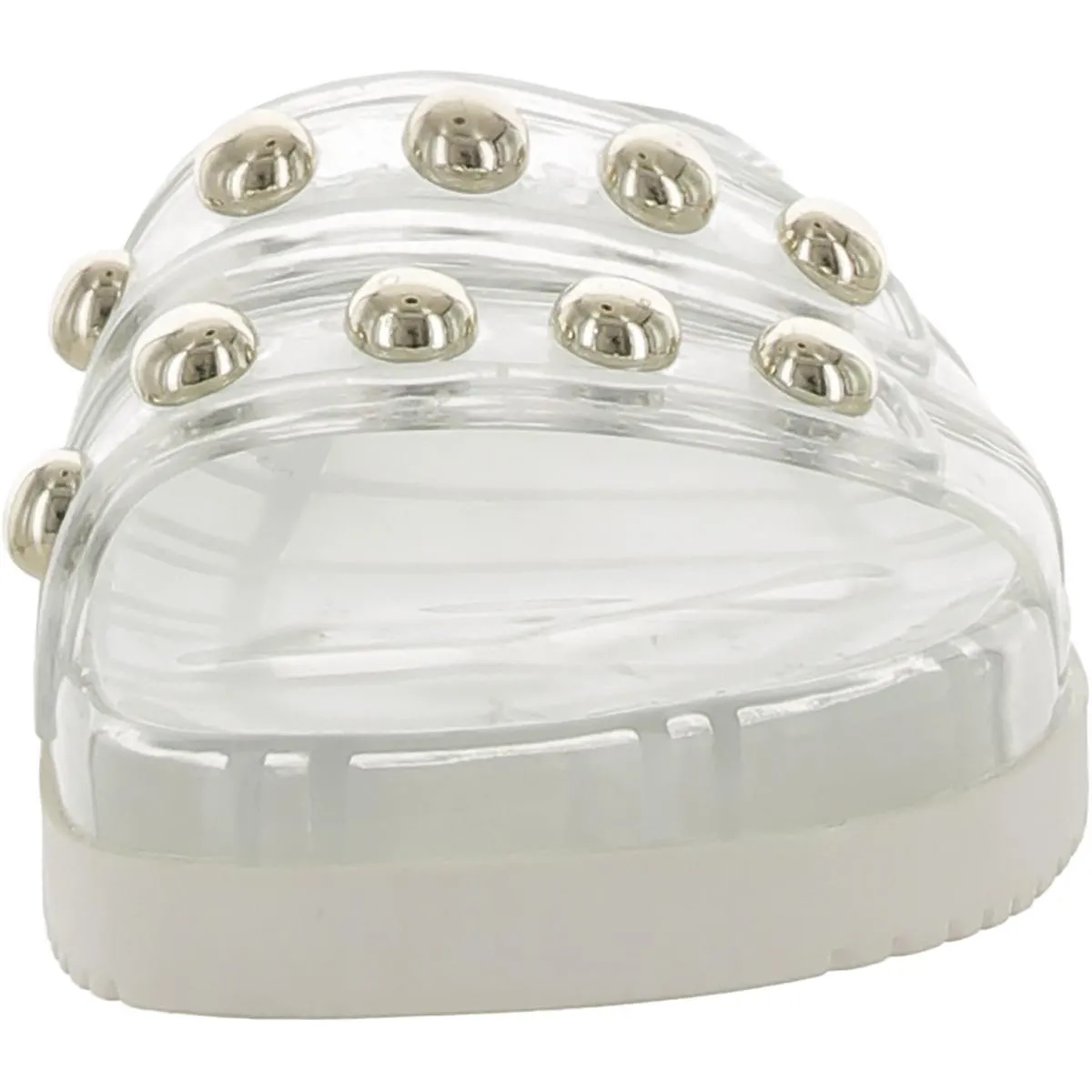 Trent Womens Embellished Flats Slide Sandals