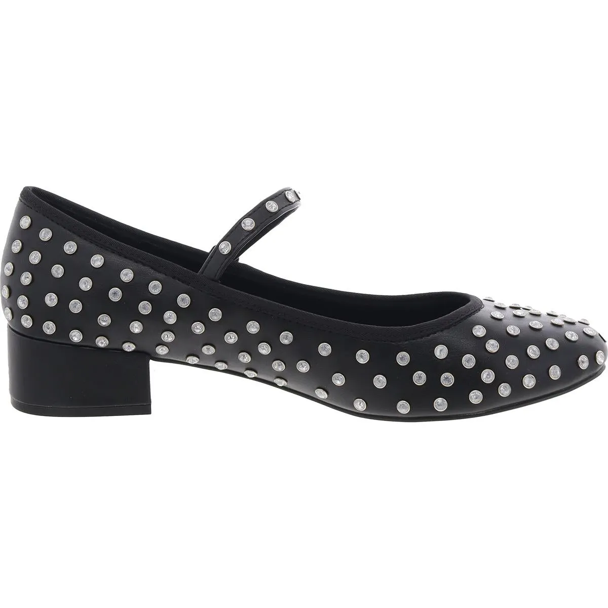 TUTU-R Womens Rhinestone Leather Mary Janes