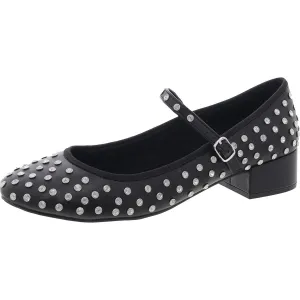 TUTU-R Womens Rhinestone Leather Mary Janes