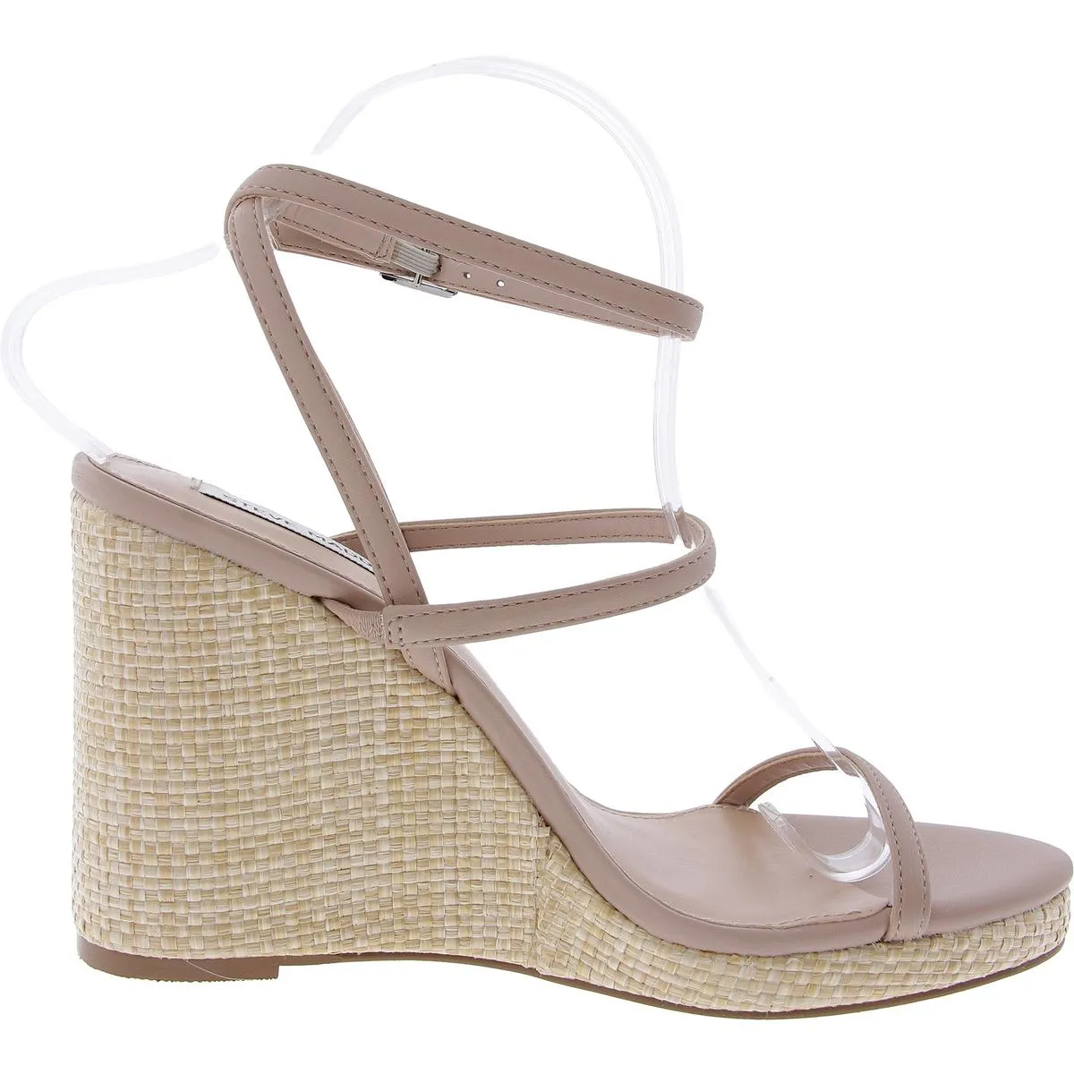 Upside Womens Adjustable Faux Leather Wedge Sandals