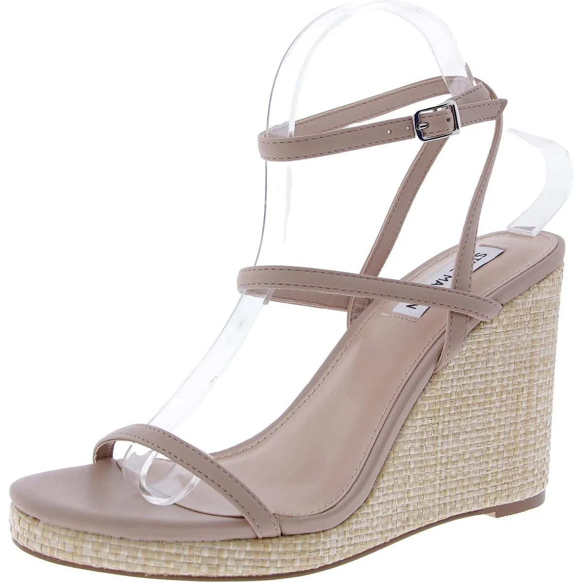Upside Womens Adjustable Faux Leather Wedge Sandals