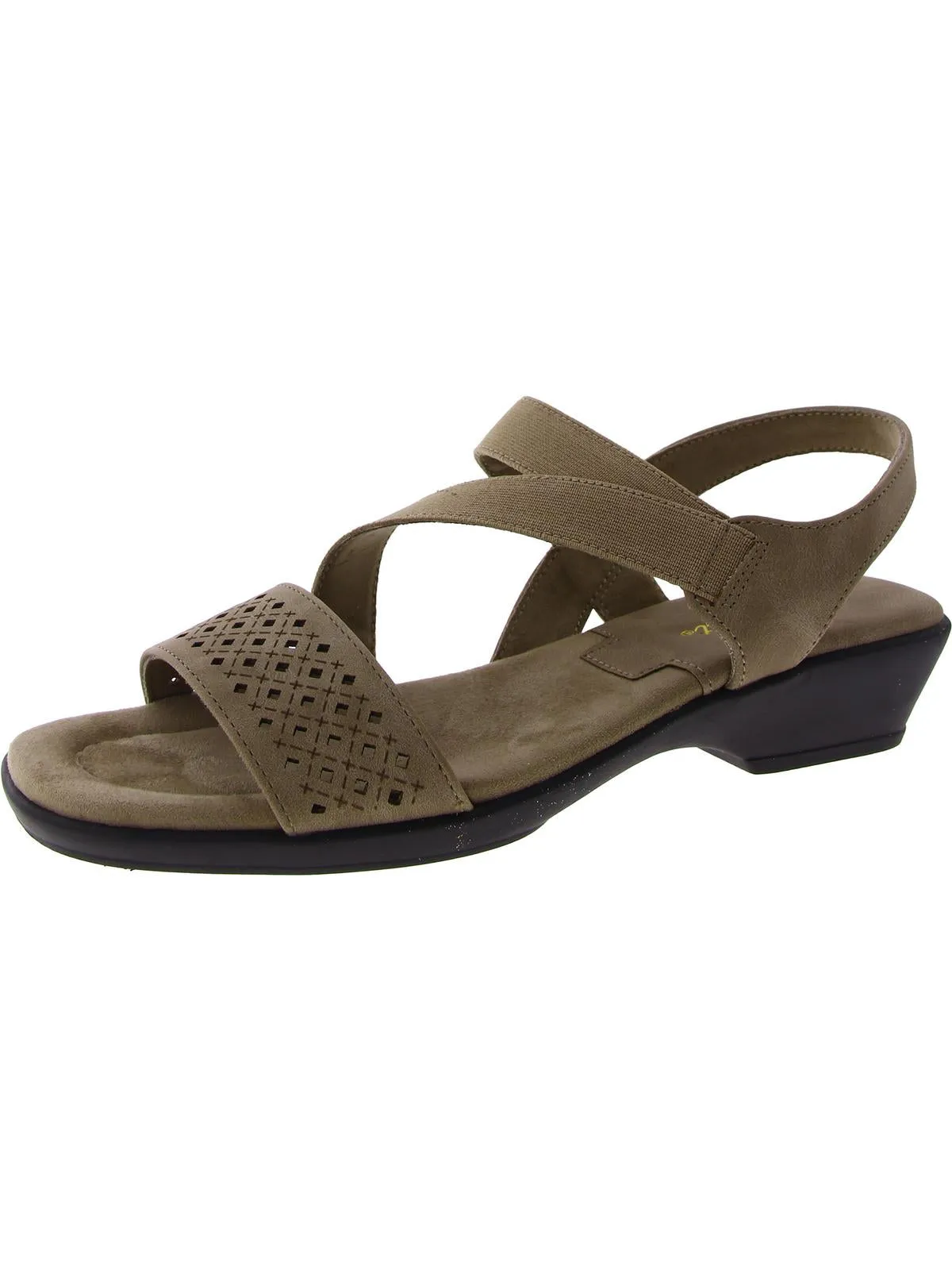 Ursina Womens Faux Suede Slip On Slingback Sandals